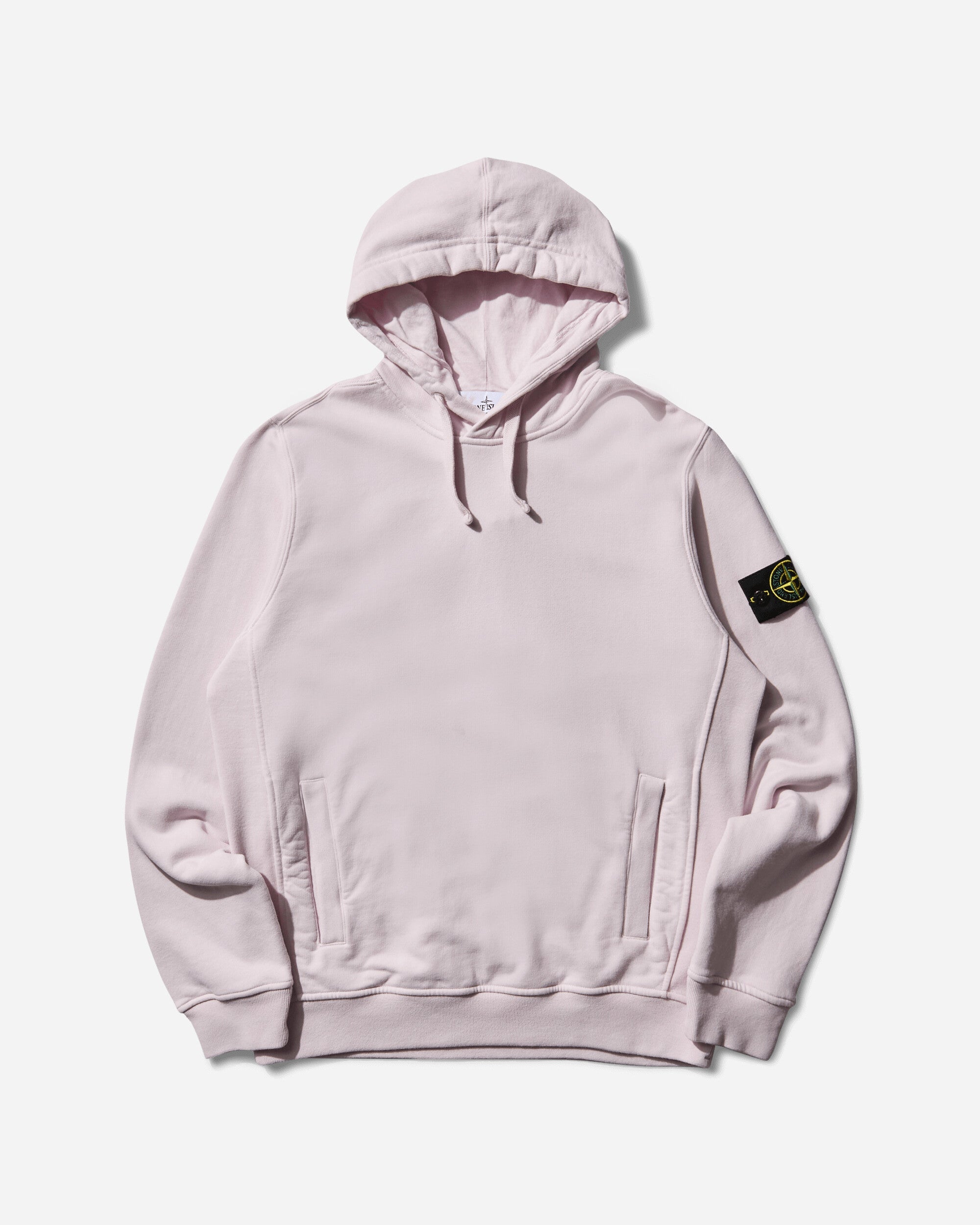 Men's Garment Dyed Hoodie Pink - STONE ISLAND