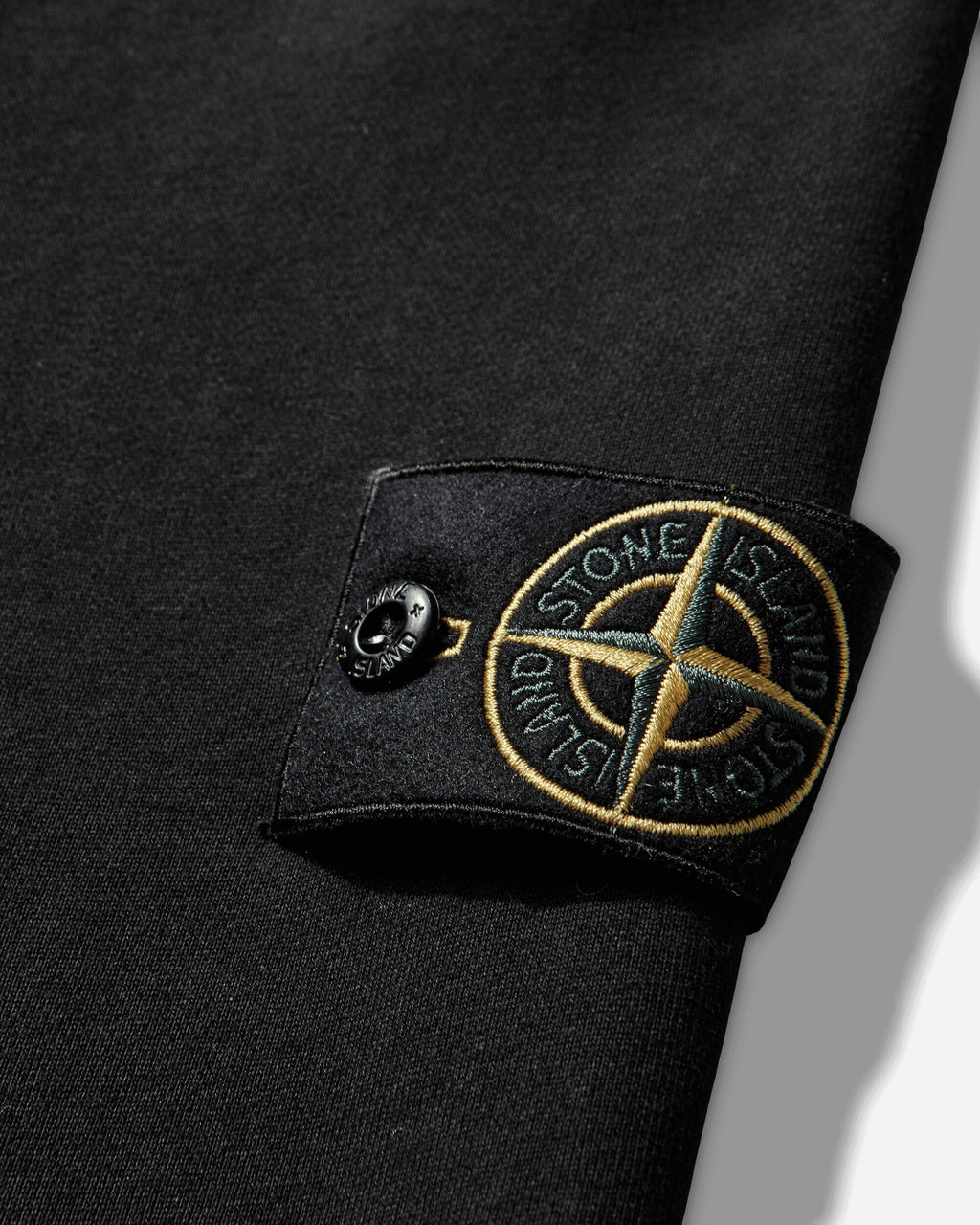 Mens Organic Cotton Fleece Hoodie Black Stone island оригінал – Купити в Україні – детальний вид