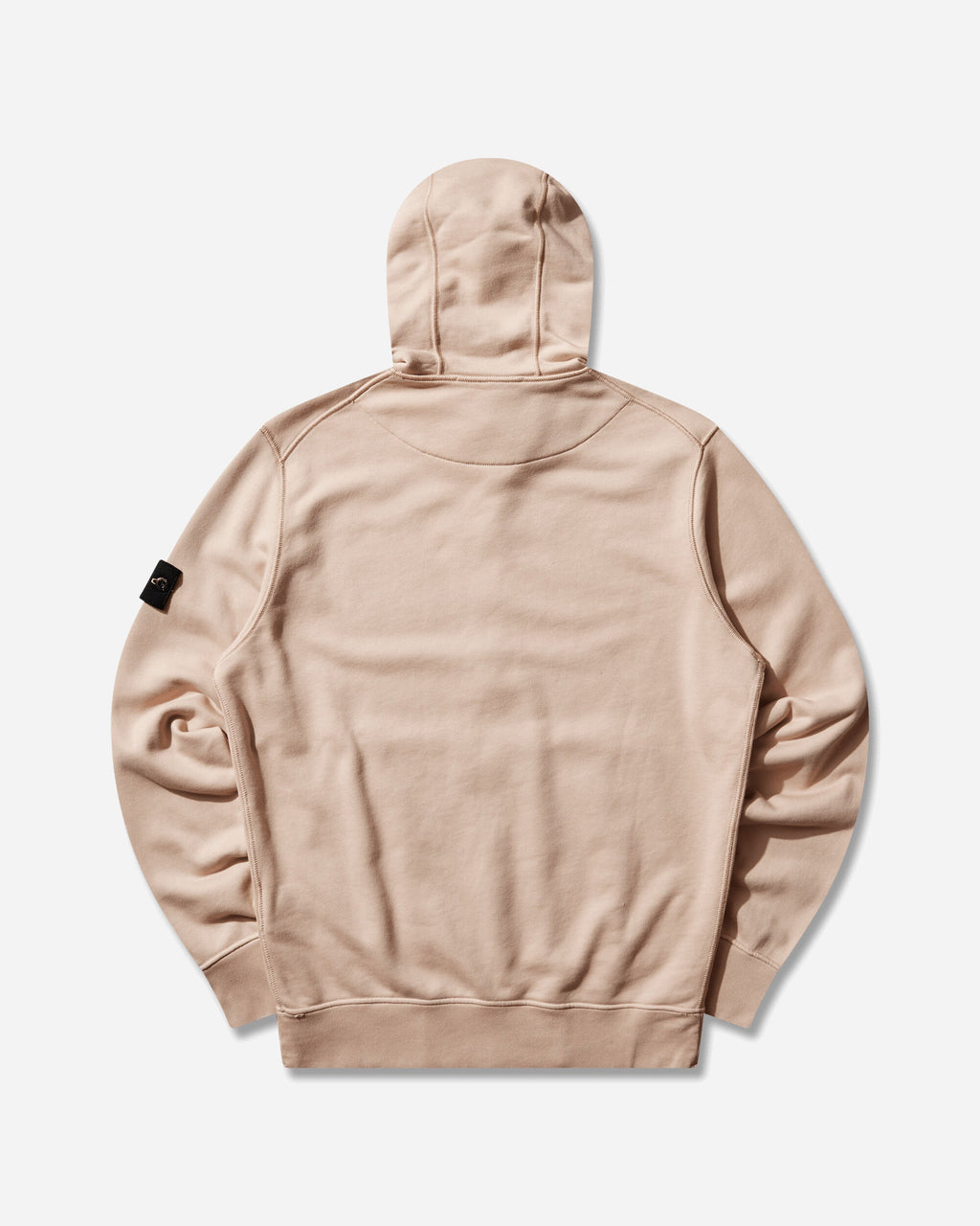 Mens Organic Cotton Fleece Zip Hoodie Chalk Pink Stone island оригінал – Купити в Україні – вид ззаду