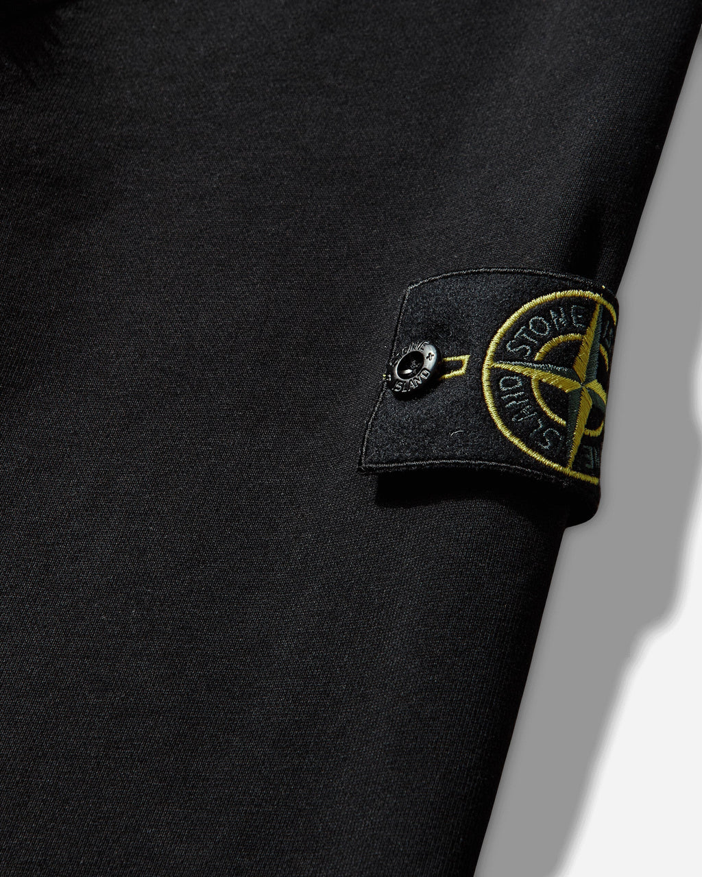 Mens Organic Cotton Fleece Oversized Crewneck Sweatshirt Black Stone island оригінал – Купити в Україні – детальний вид