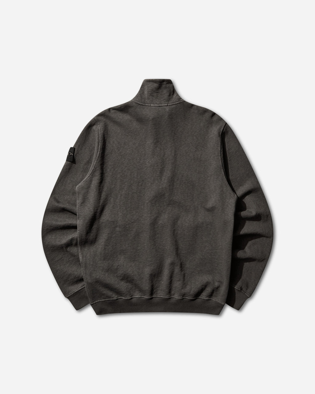 Mens Malfilé Cotton Fleece Old Effect Zip-Up Track Jacket Charcoal Grey Stone island – Гарантія оригінальності – вид ззаду