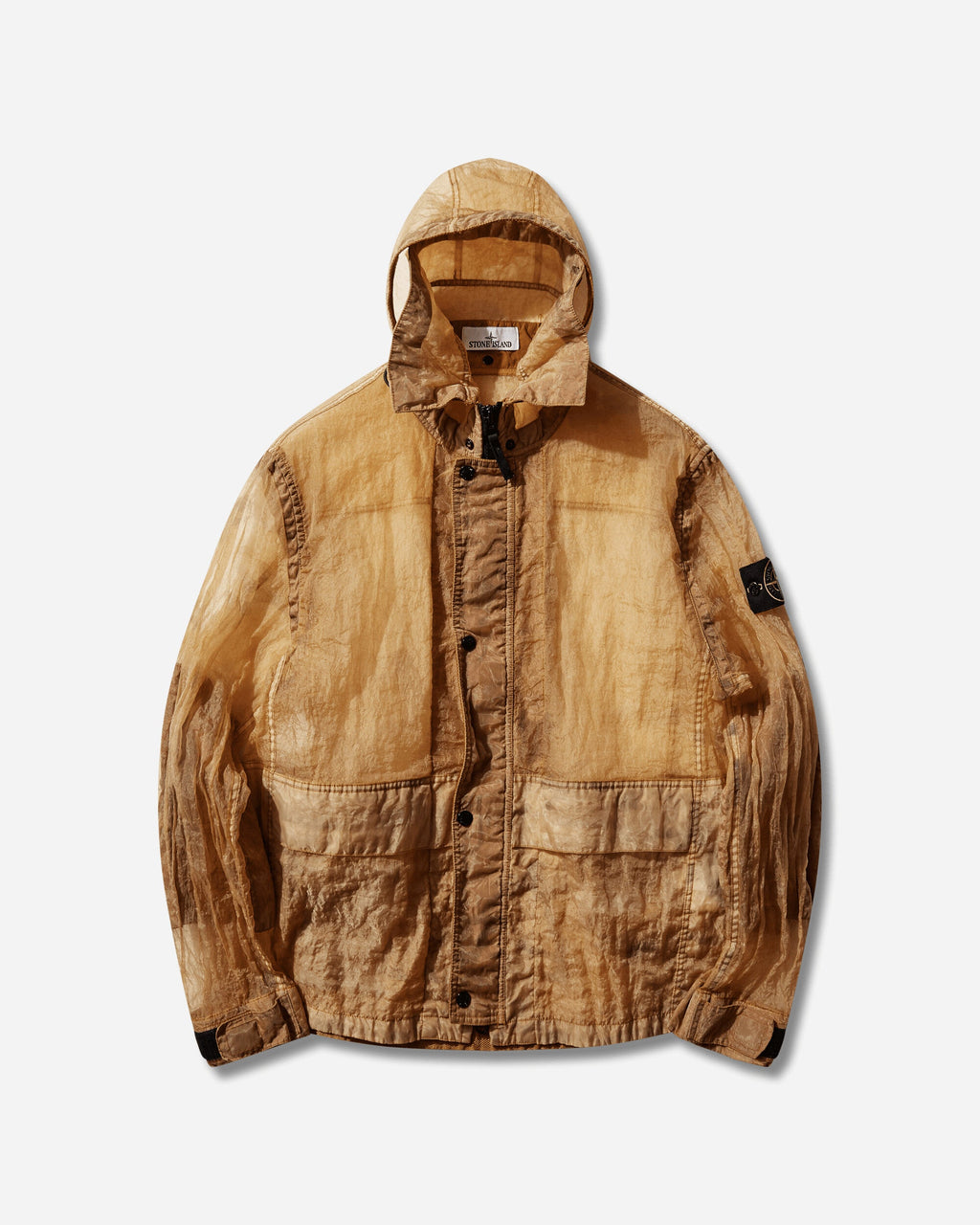Оригінальна Mens Faded Camo Monofilament-Ovd Jacket Tangerine Stone island – боковий вид