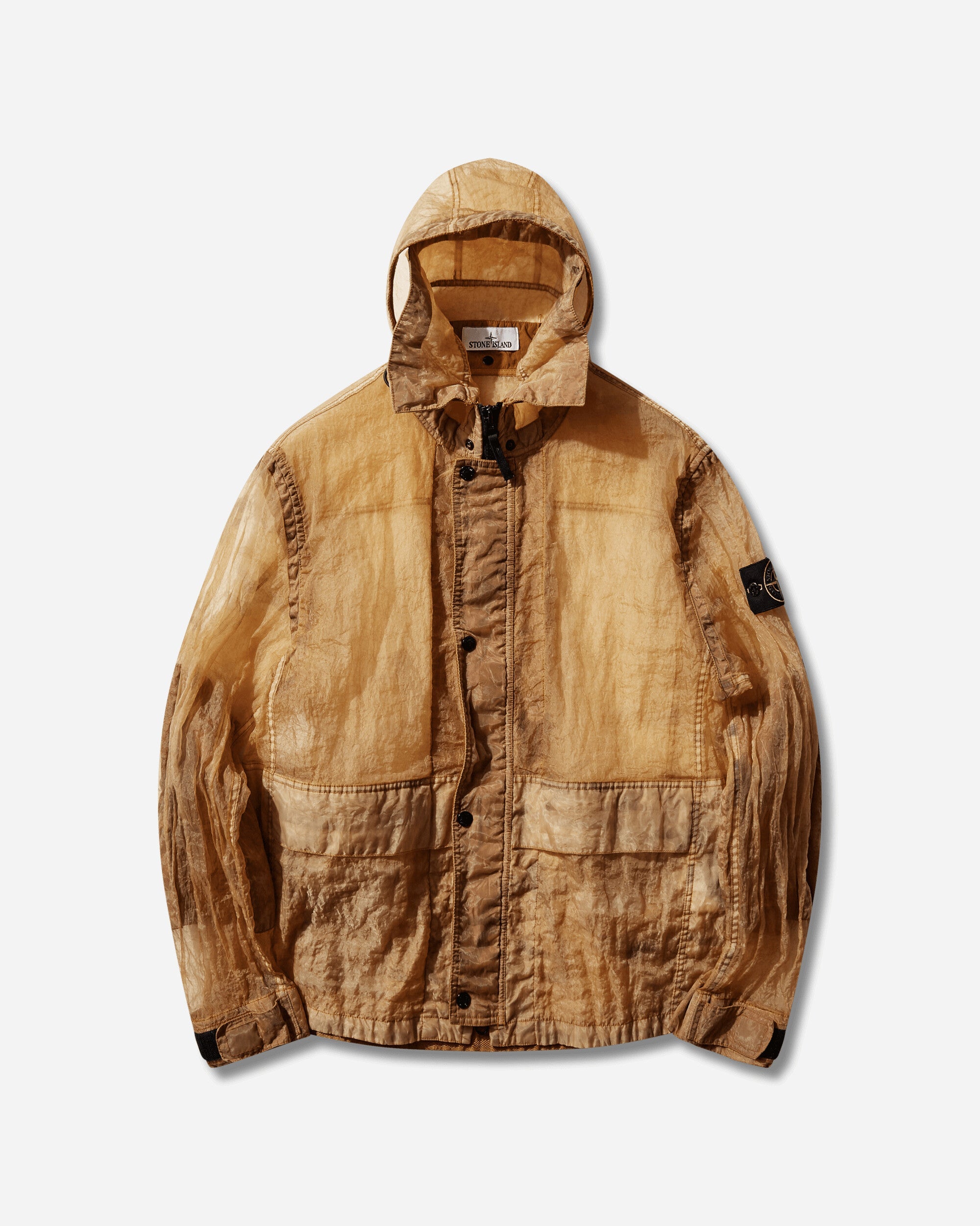 Оригінальна Mens Faded Camo Monofilament-Ovd Jacket Tangerine Stone island – боковий вид