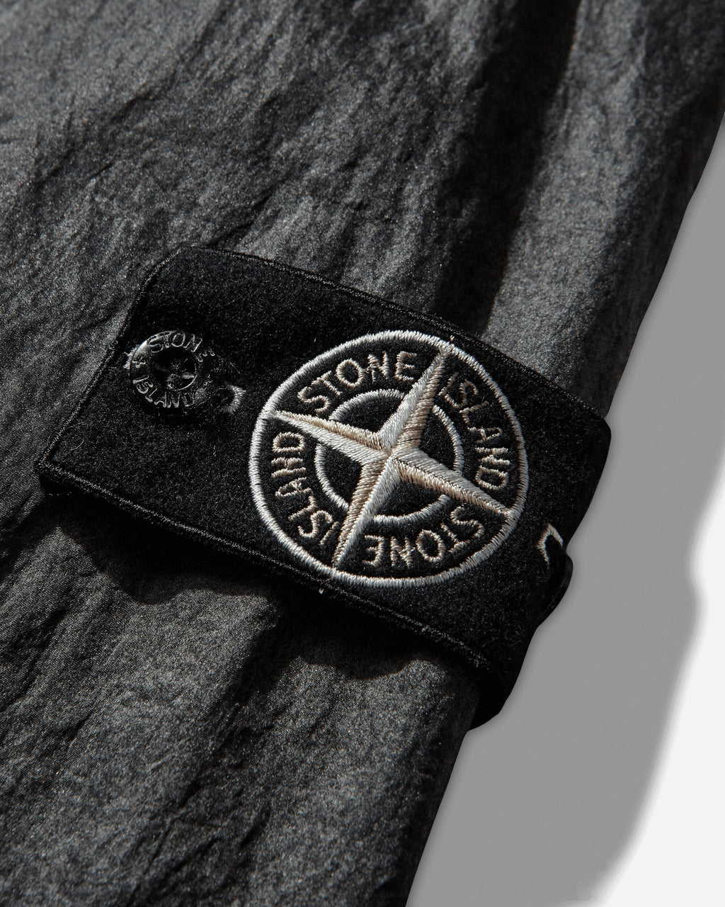 Mens Dense Nylon-Tc Hand Sprayed Reflective Hooded Jacket Black Stone island оригінал – Купити в Україні – детальний вид