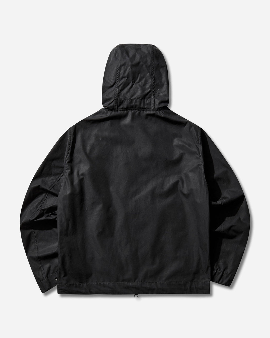 Оригінальна Mens Ghost All-Weather Cotton Canvas Hooded Jacket Black Stone island – вид ззаду