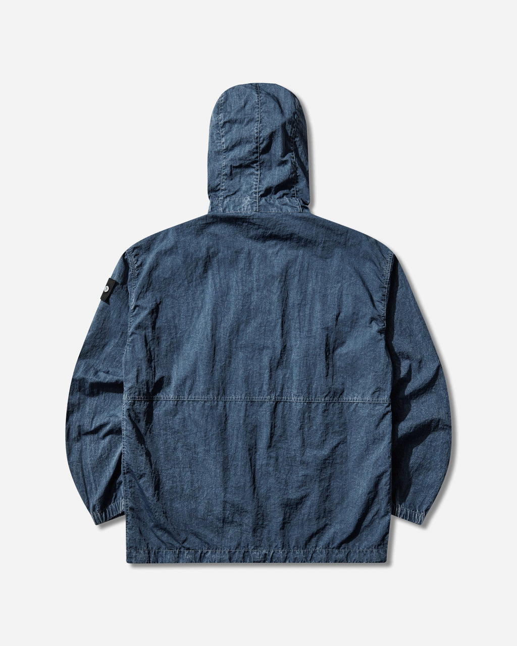 Mens Hollow Fibre Nylon Indigo-Tc + Marmo Corrosion Hooded Anorak Indigo Stone island оригінал – Купити в Україні – вид ззаду