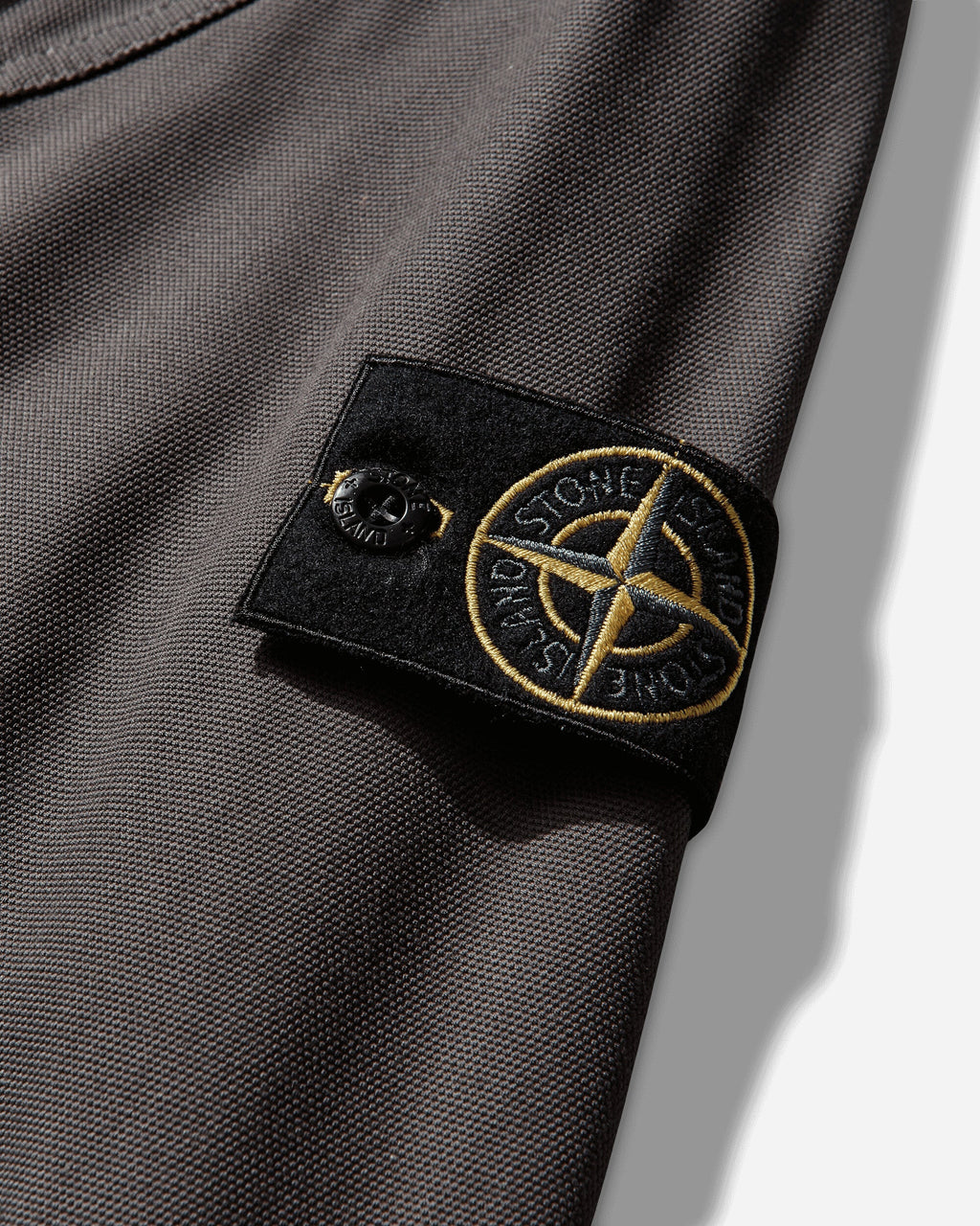 Оригінальна Mens Cotton Canvas Coach Jacket Charcoal Grey Stone island – детальний вид
