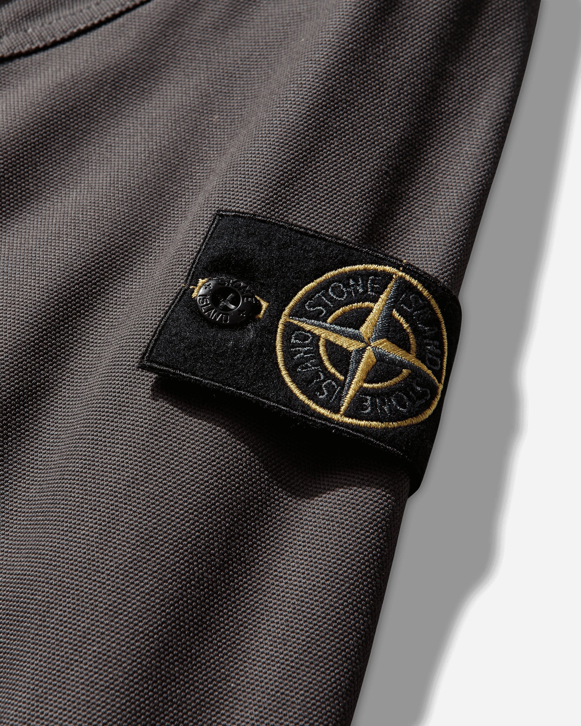 Оригінальна Mens Cotton Canvas Coach Jacket Charcoal Grey Stone island – детальний вид
