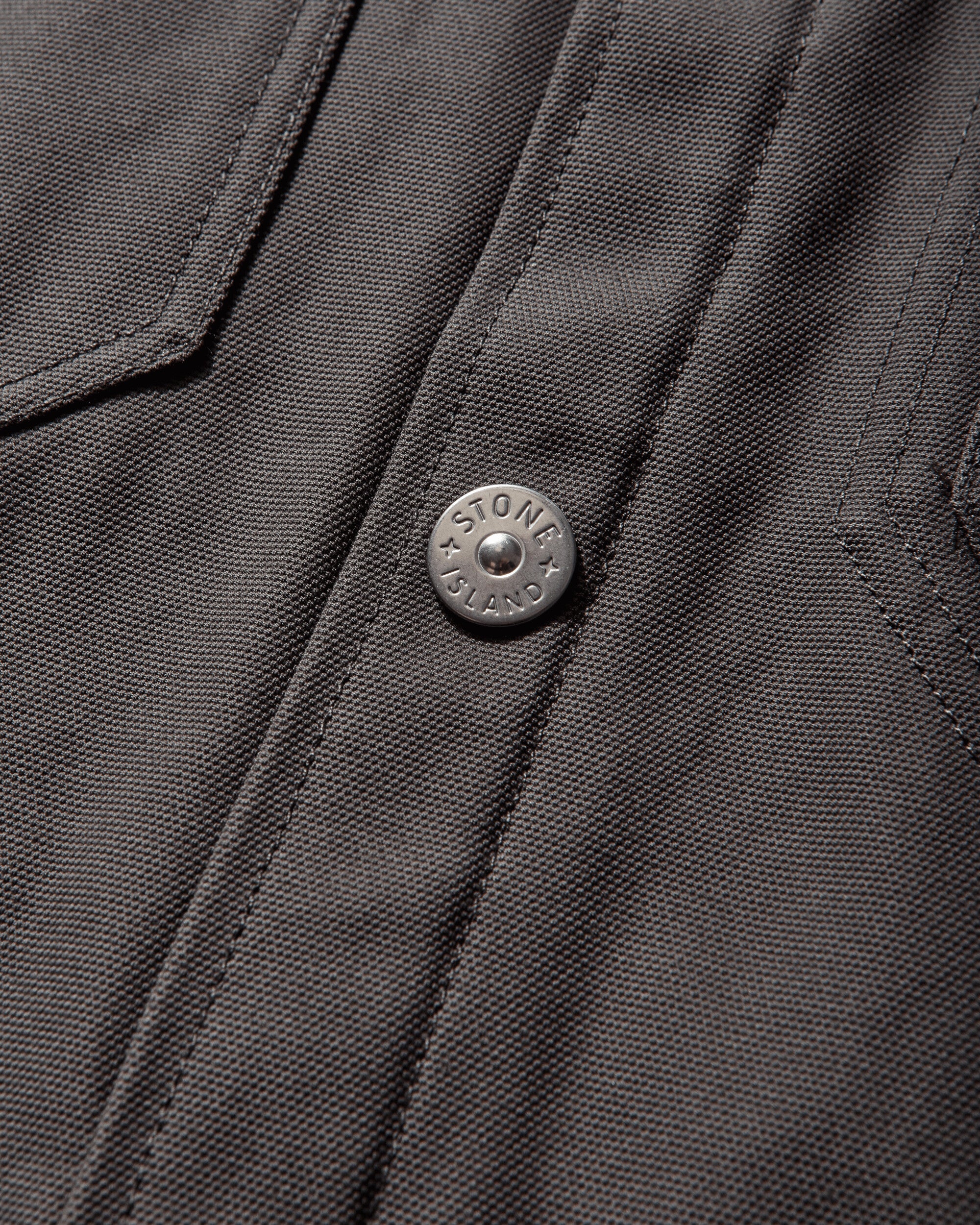 Оригінальна Mens Cotton Canvas Coach Jacket Charcoal Grey Stone island – збільшений вид