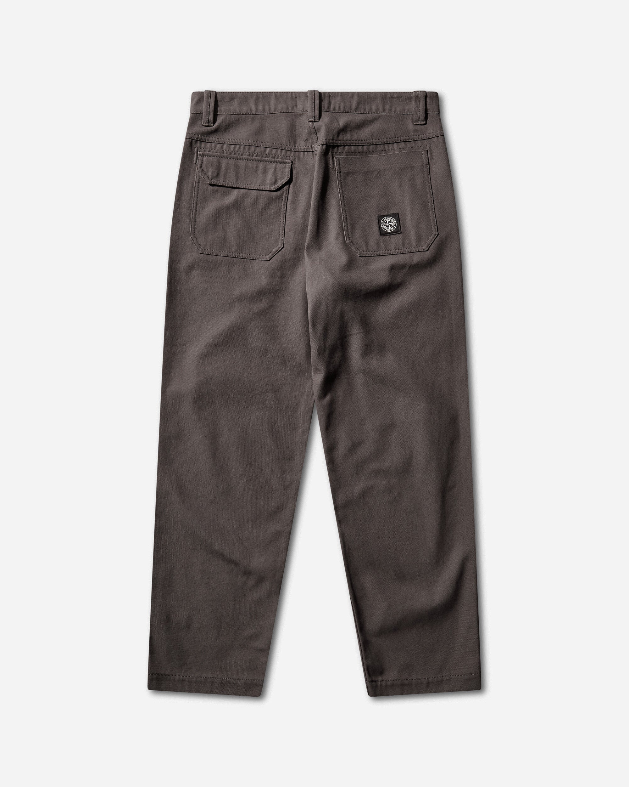 Оригінальна Mens Cotton Canvas Pants Charcoal Grey Stone island – вид ззаду
