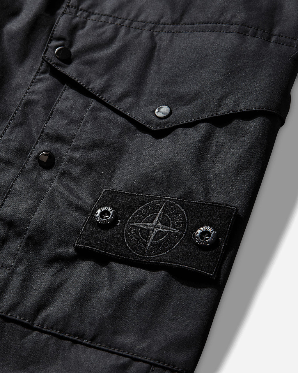 Mens Ghost All-Weather Cotton Canvas Cargo Pants Black Stone island – Гарантія оригінальності – збільшений вид