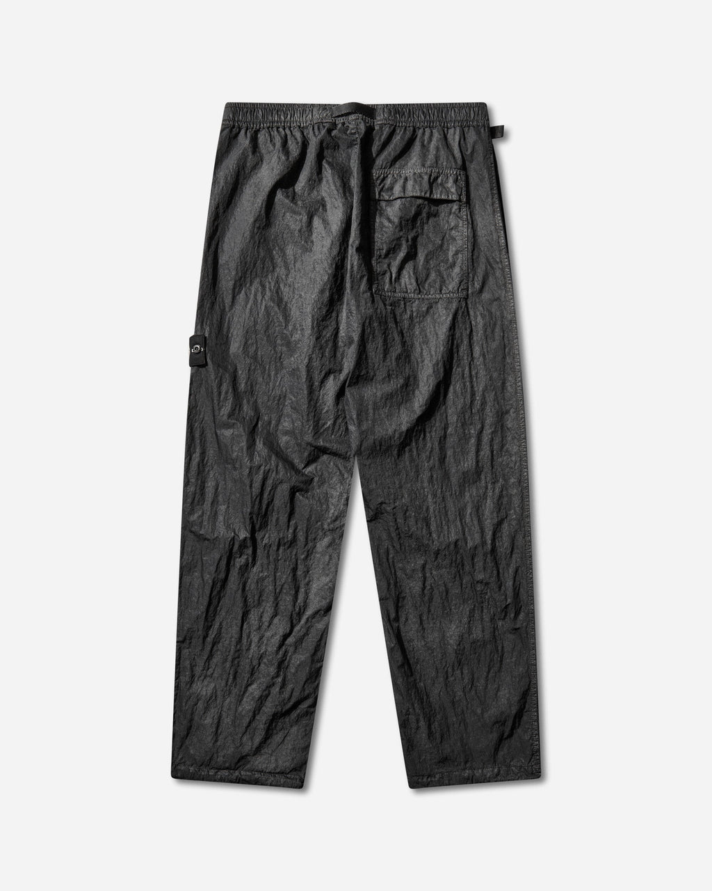 Mens Dense Nylon-Tc Hand Sprayed Reflective Pants Black Stone island – Гарантія оригінальності – вид ззаду