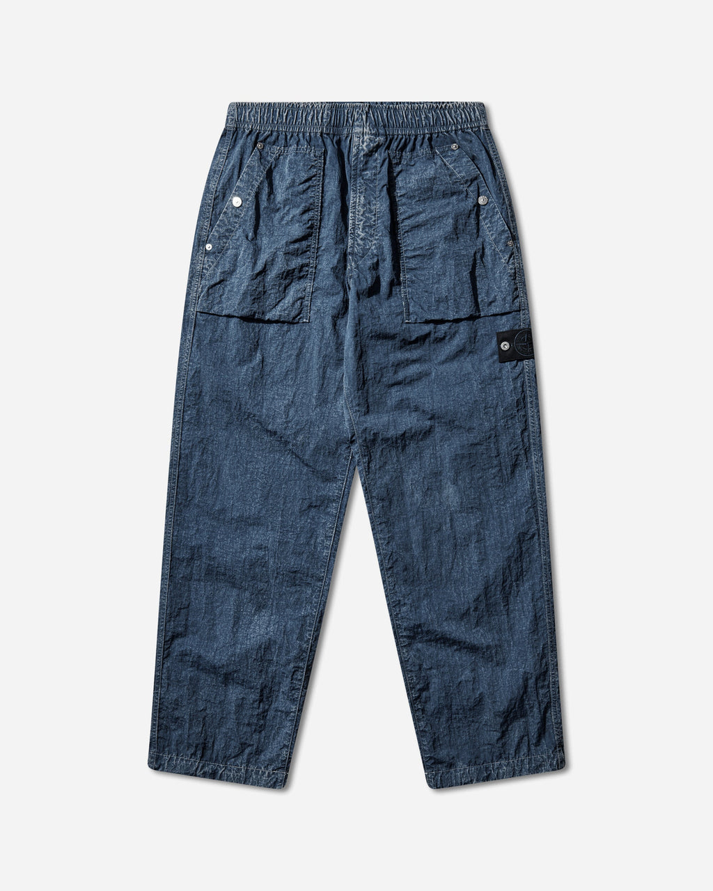 Mens Hollow Fibre Nylon Indigo-Tc + Mamo Corrosion Pants Indigo Stone island – Гарантія оригінальності – боковий вид