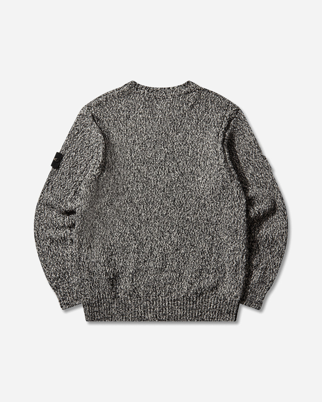Mens Speckled Cotton Sweater Black Stone island оригінал – Купити в Україні – вид ззаду