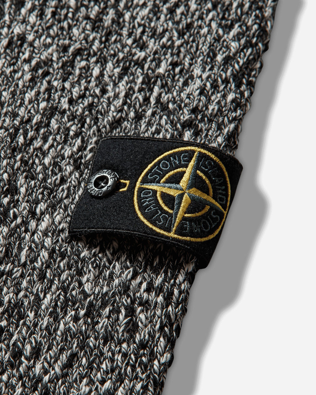 Mens Speckled Cotton Sweater Black Stone island оригінал – Купити в Україні – детальний вид