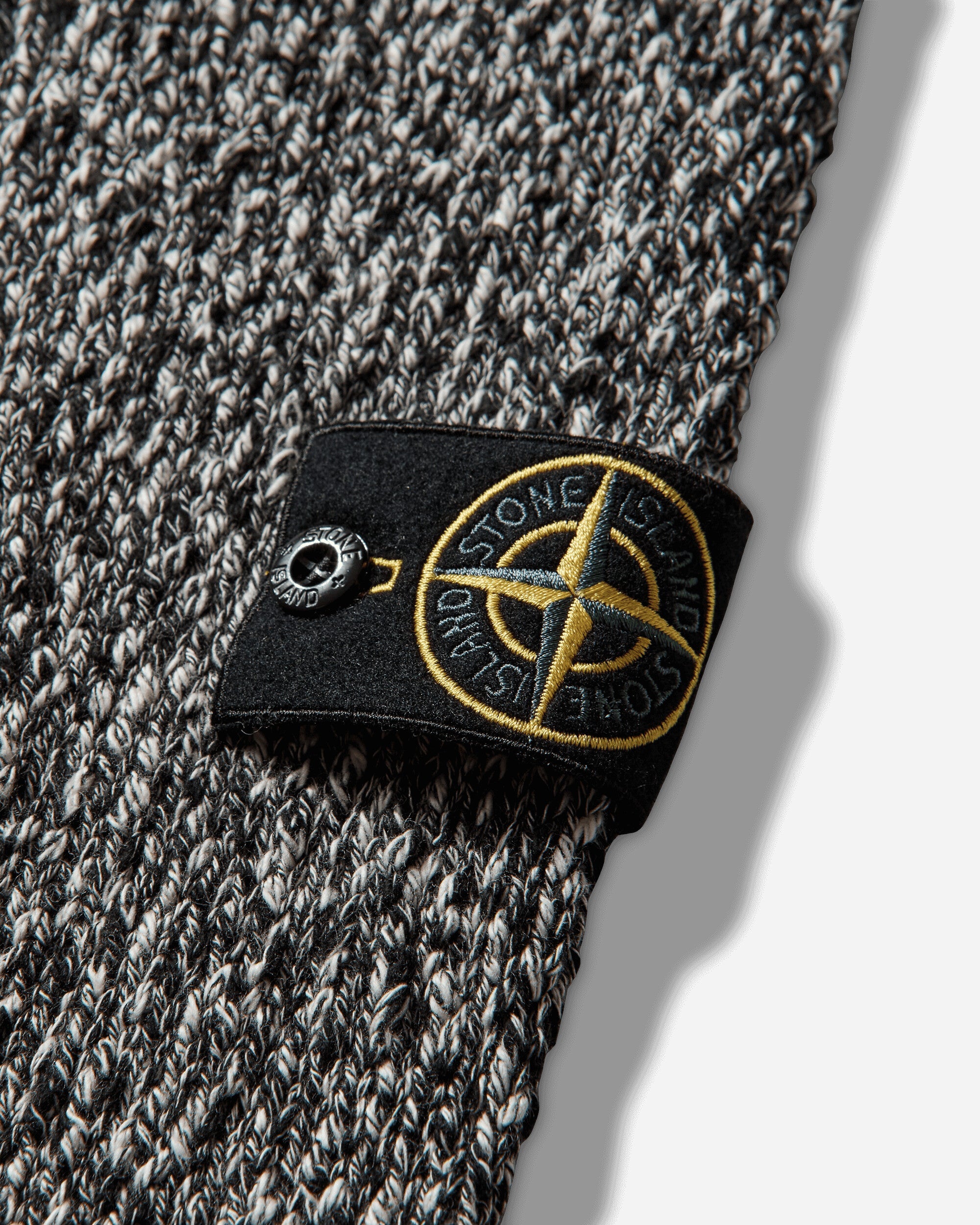 Mens Speckled Cotton Sweater Black Stone island оригінал – Купити в Україні – детальний вид - STONE ISLAND