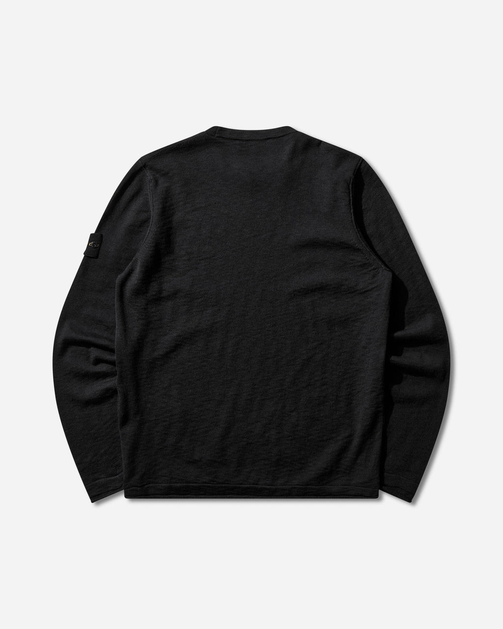 Оригінальна Mens Organic Cotton With Nylon Crewneck Sweater Black Stone island – вид ззаду