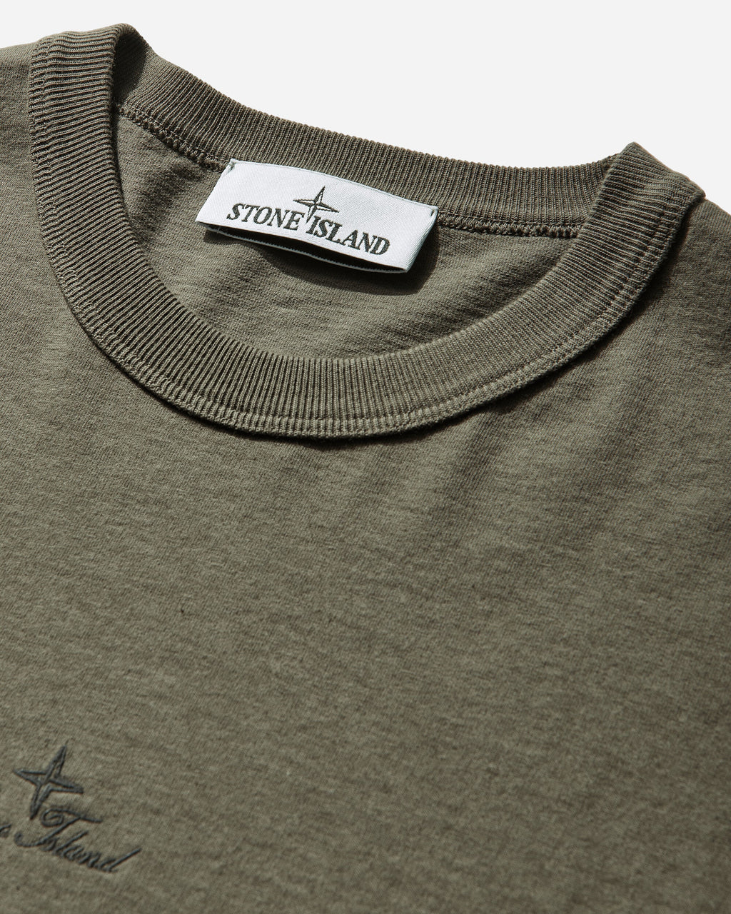 Mens Longsleeve T-Shirt Military Green Stone island оригінал – Купити в Україні – збільшений вид