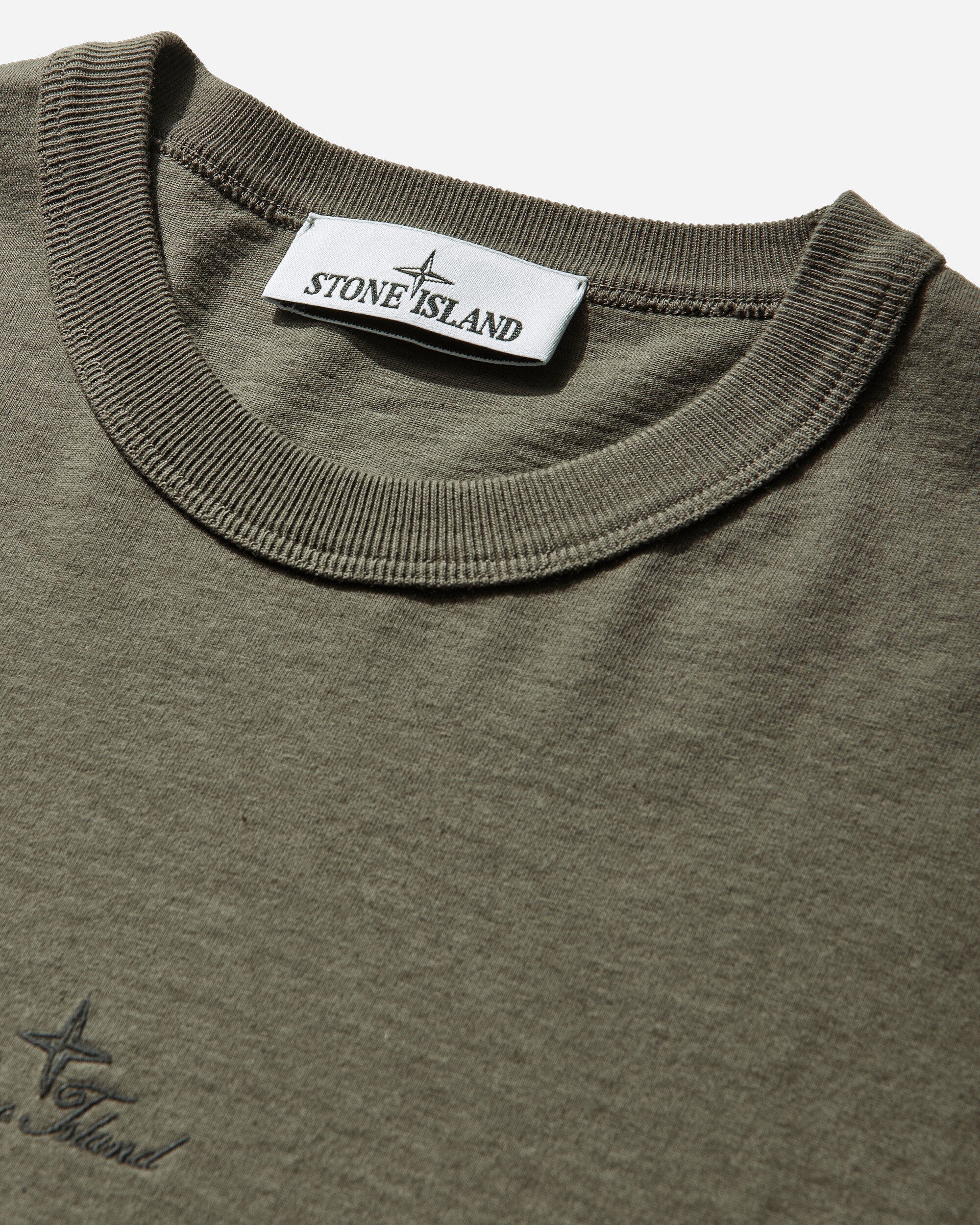 Mens Longsleeve T-Shirt Military Green Stone island оригінал – Купити в Україні – збільшений вид