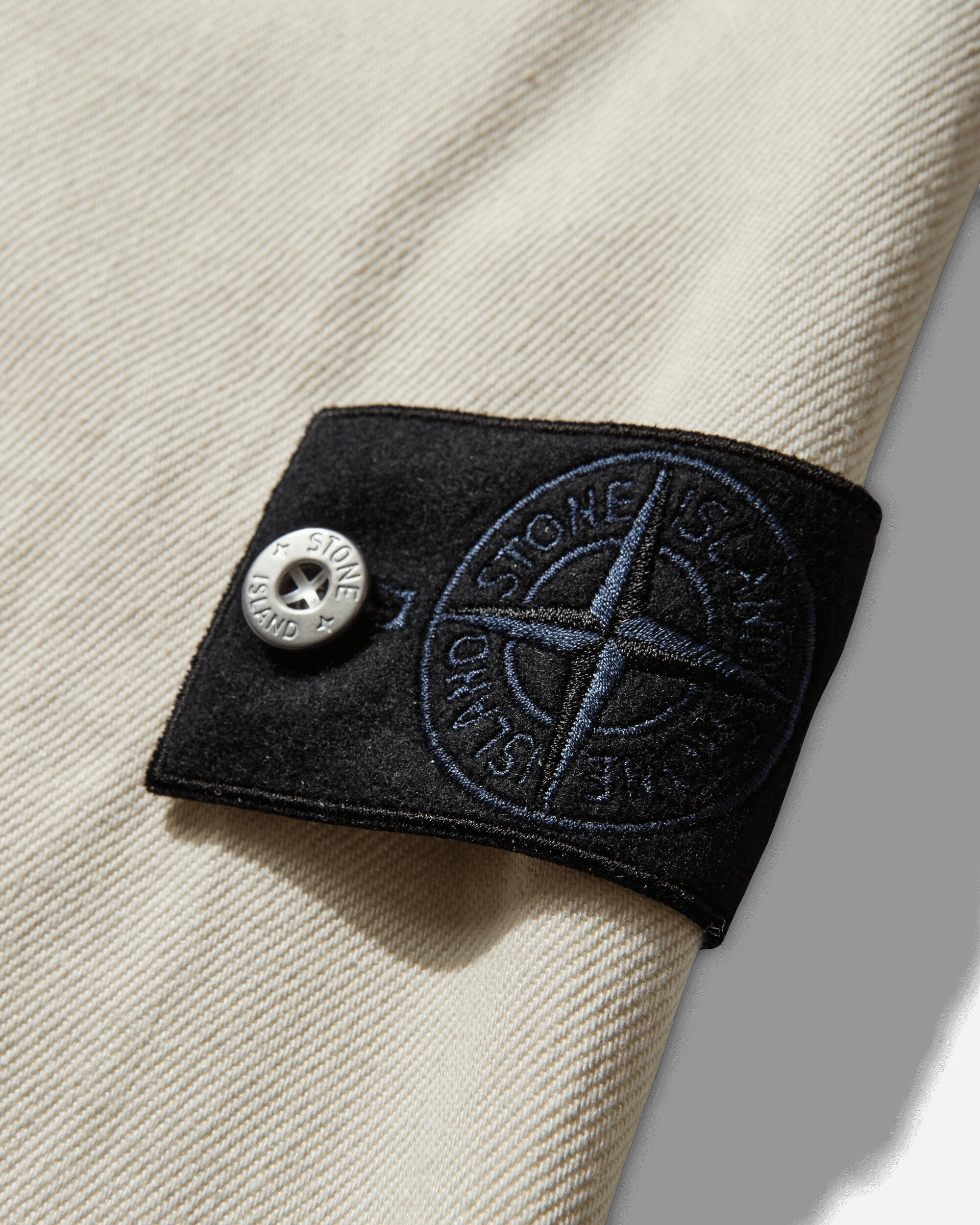 Mens Light Bull Denim-Tc Overshirt Ivory Stone island – Гарантія оригінальності – збільшений вид