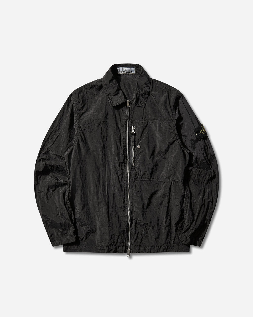 Оригінальна Mens Nylon Metal Overshirt Black Stone island – боковий вид