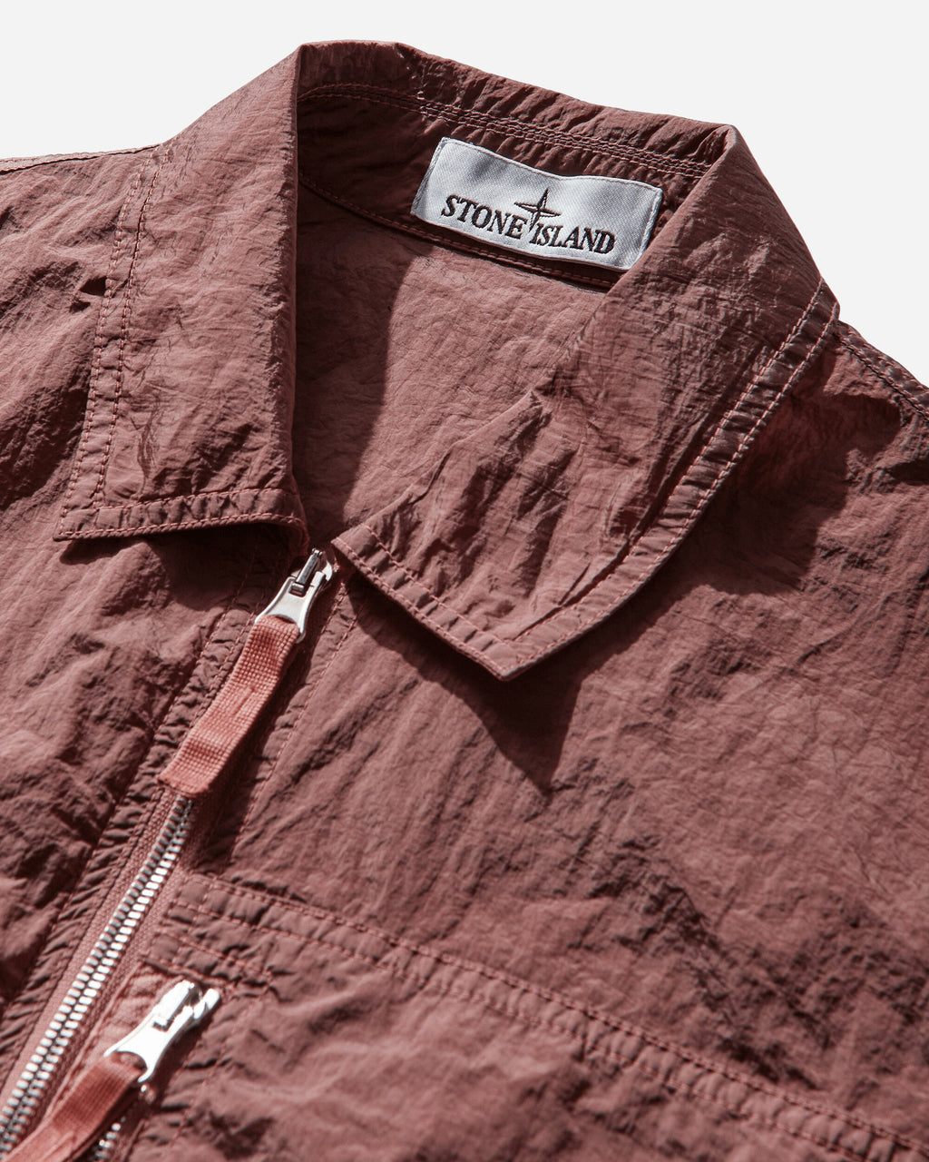 Mens Nylon Metal Overshirt Oleander Stone island – Гарантія оригінальності – детальний вид