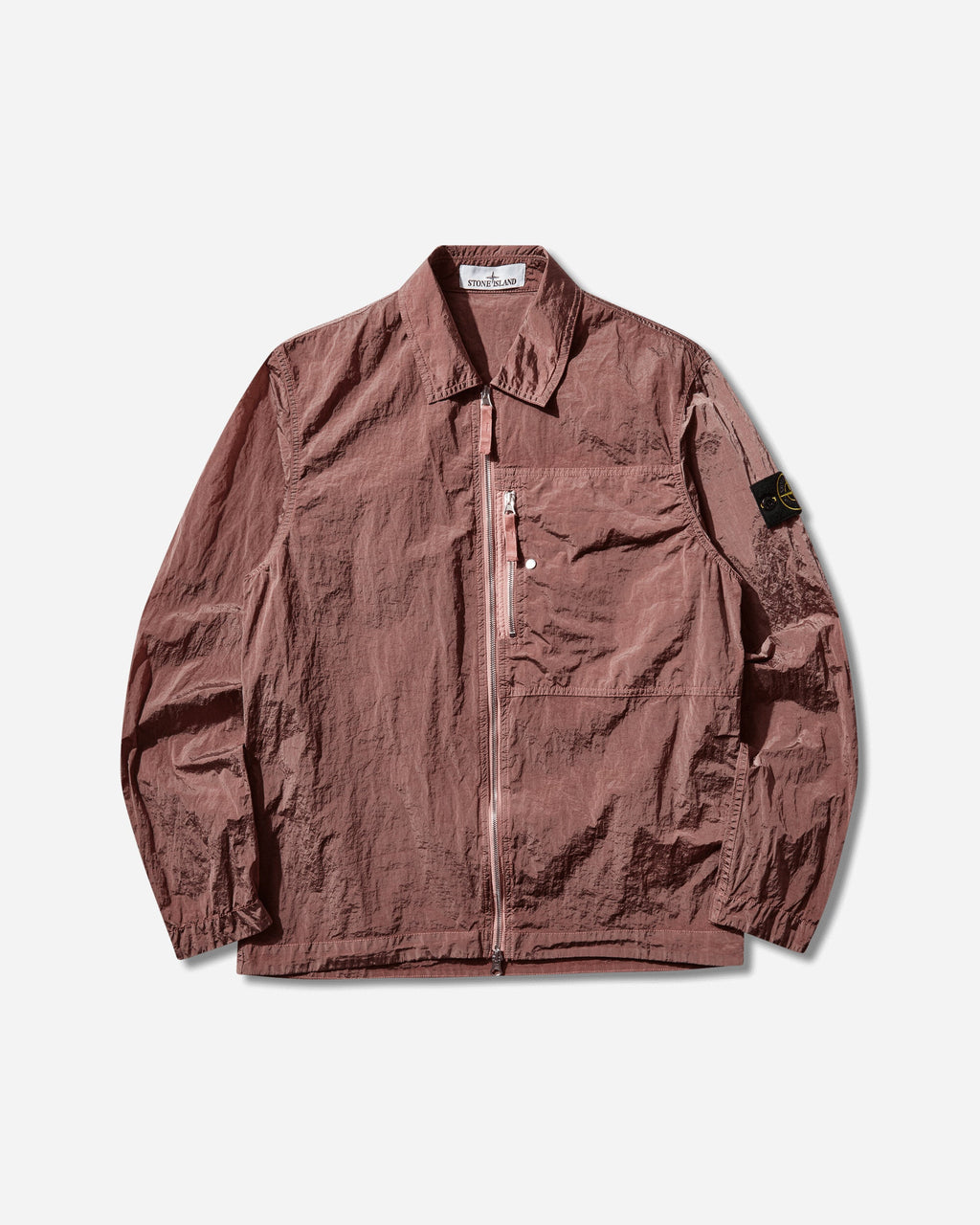 Mens Nylon Metal Overshirt Oleander Stone island – Гарантія оригінальності – боковий вид