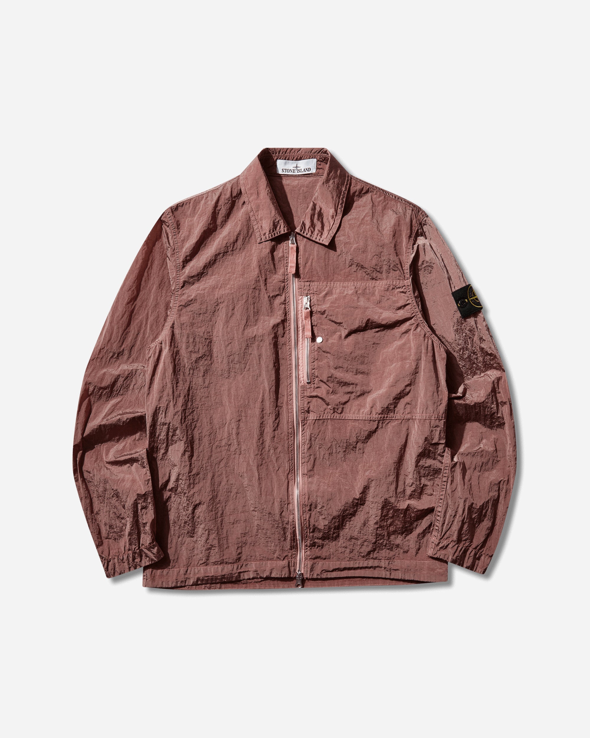 Mens Nylon Metal Overshirt Oleander Stone island – Гарантія оригінальності – боковий вид