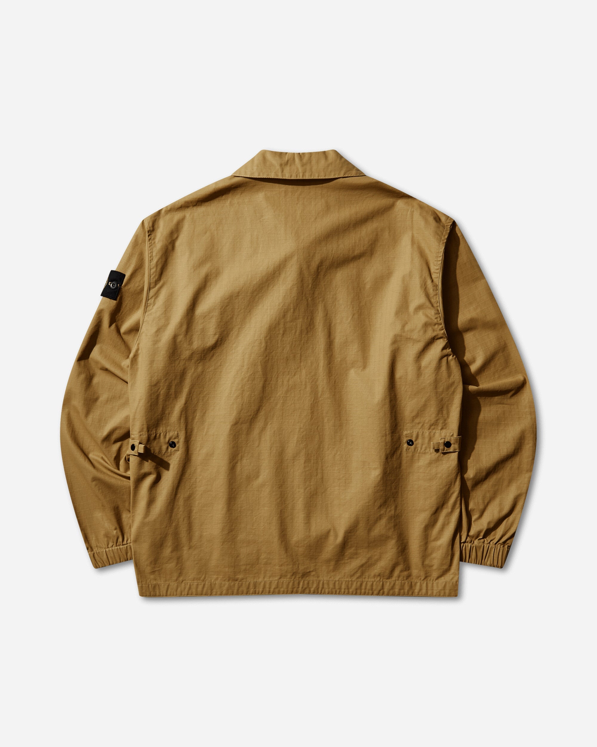 Mens Double-Coated Cotton Ripstop Overshirt Mustard Stone island – Гарантія оригінальності – вид ззаду