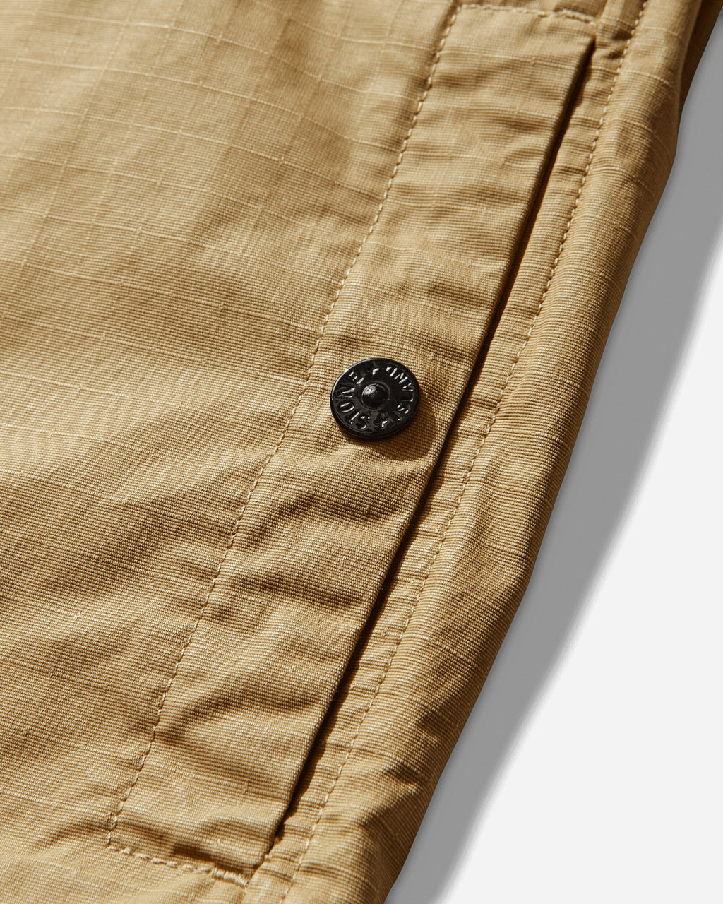 Mens Double-Coated Cotton Ripstop Overshirt Mustard Stone island – Гарантія оригінальності – збільшений вид