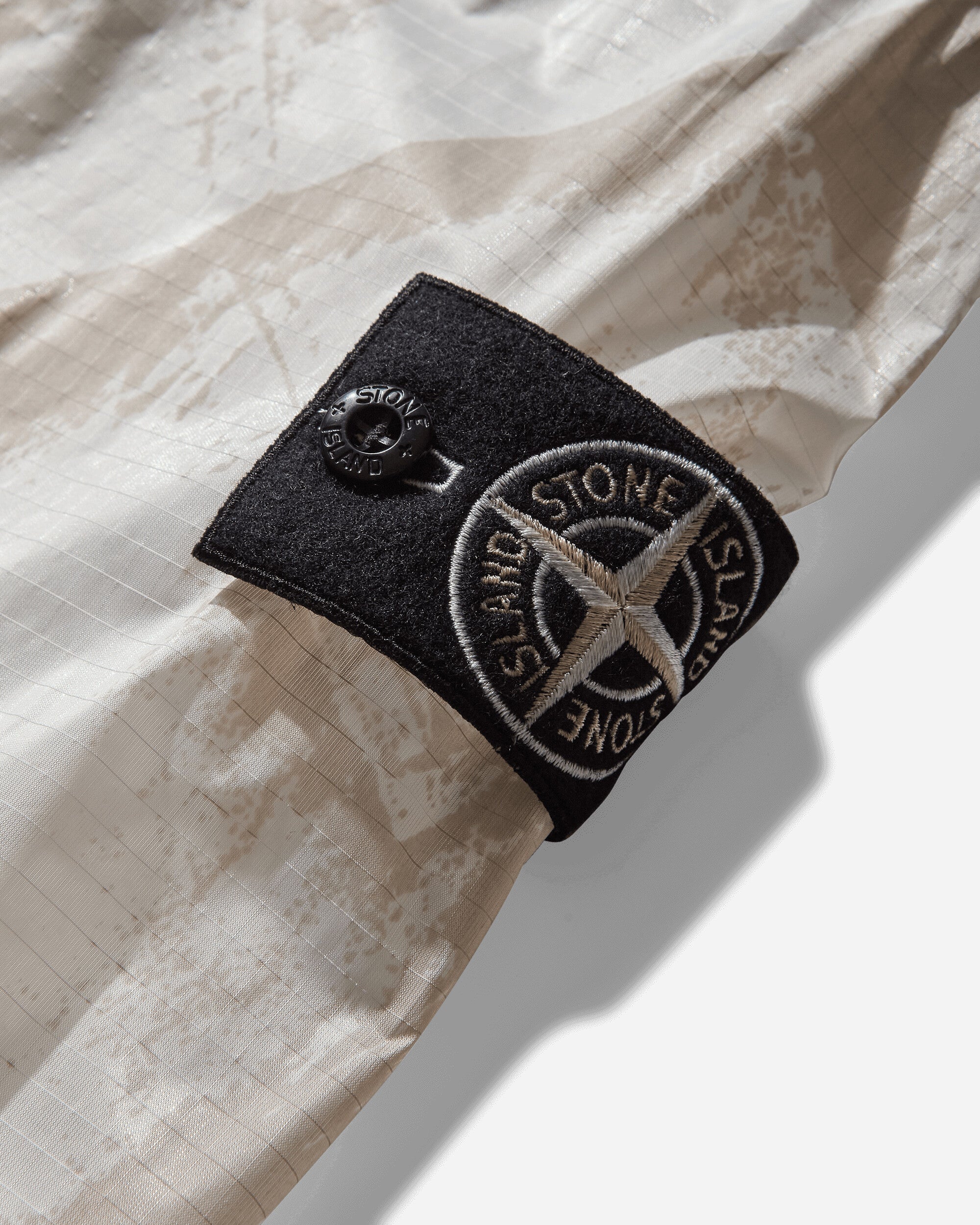 Men's UV-Reactive Scan Camo Nylon Ripstop Parka Desert - STONE ISLAND