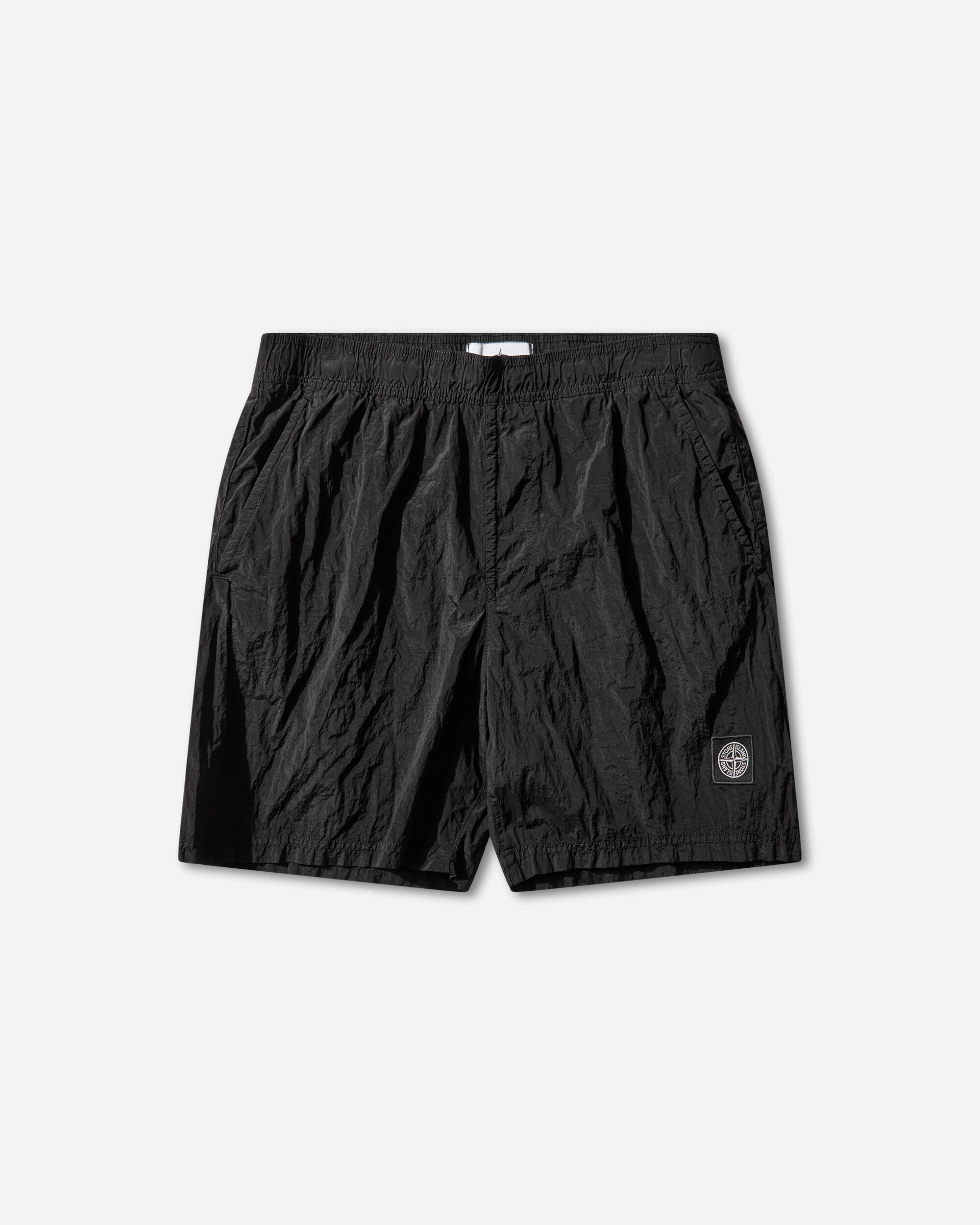 Оригінальна Mens Nylon Metal Swim Shorts Black Stone island – боковий вид