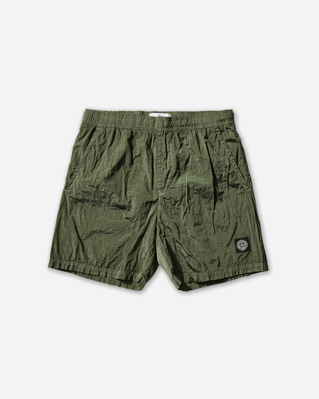 Mens Nylon Metal Swim Shorts Military Green Stone island – Гарантія оригінальності – боковий вид