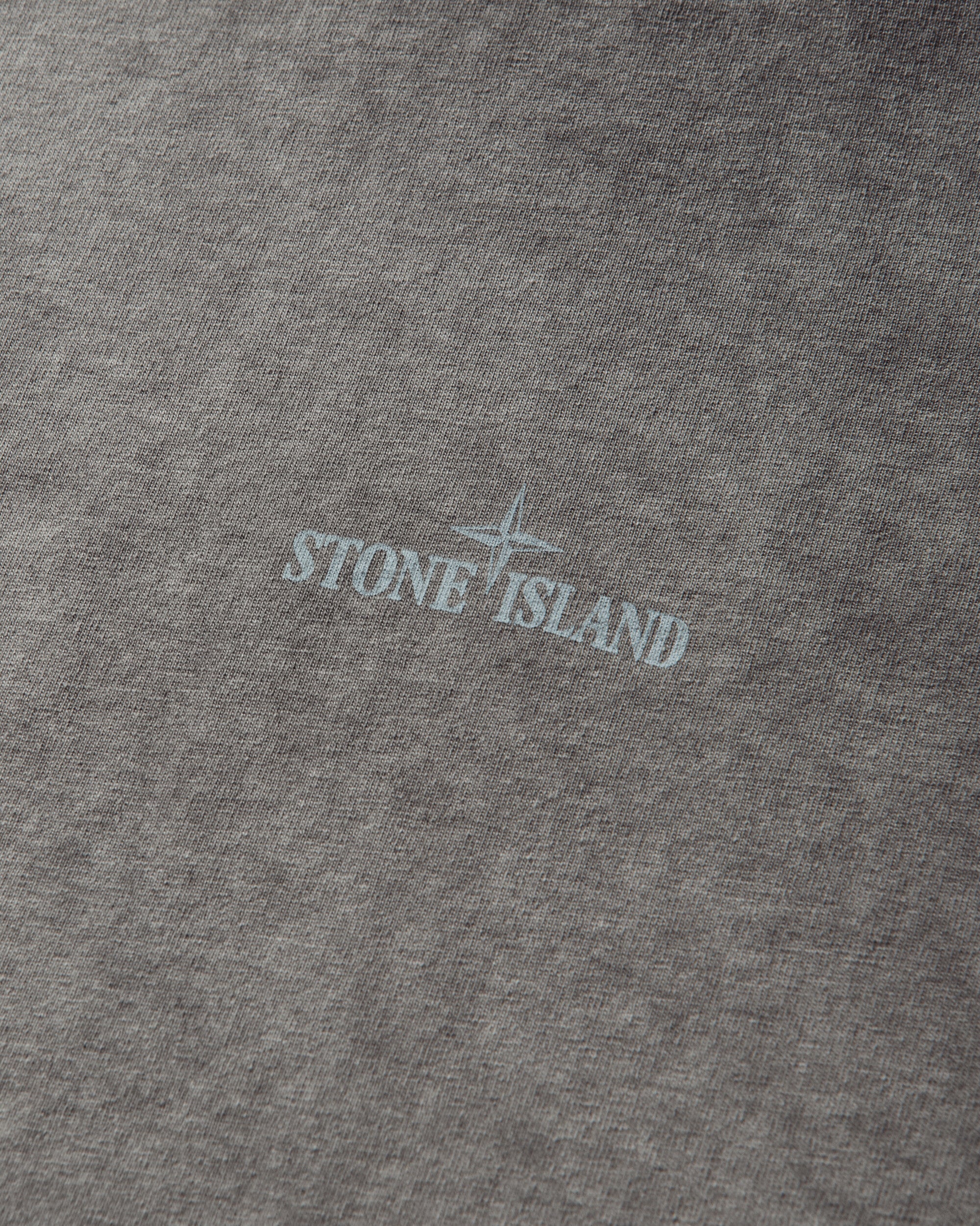 Mens Combed Organic Cotton Jersey Uneven Cold Dying T-Shirt Black Stone island оригінал – Купити в Україні – детальний вид