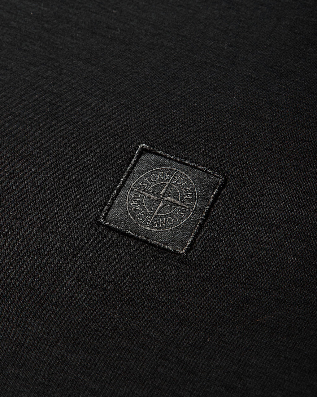 Mens Ghost Organic Cotton Jersey Crepe T-Shirt Black Stone island – Гарантія оригінальності – детальний вид