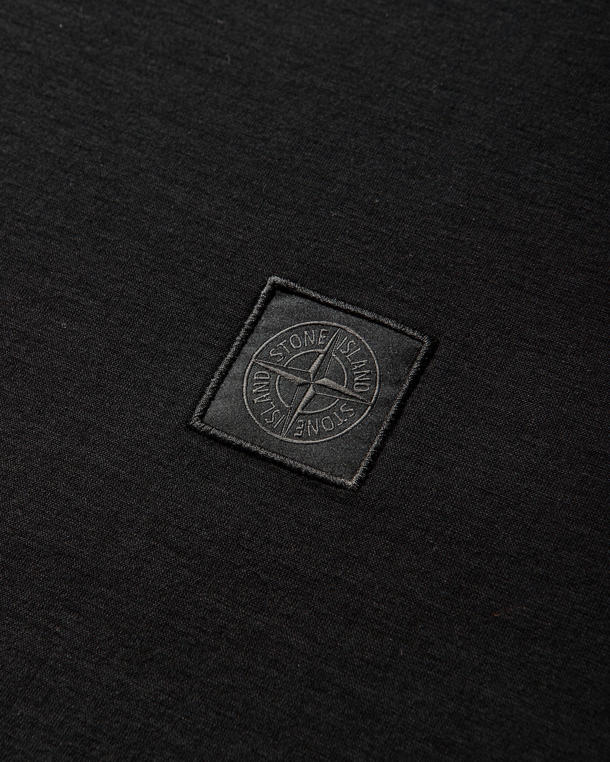 Mens Ghost Organic Cotton Jersey Crepe T-Shirt Black Stone island – Гарантія оригінальності – детальний вид