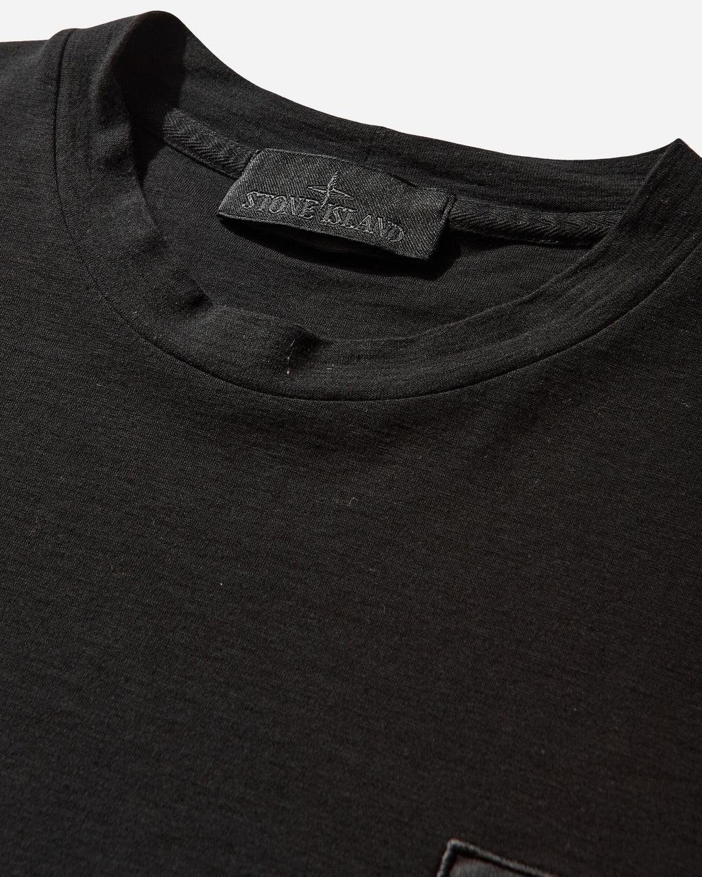 Mens Ghost Organic Cotton Jersey Crepe T-Shirt Black Stone island – Гарантія оригінальності – збільшений вид