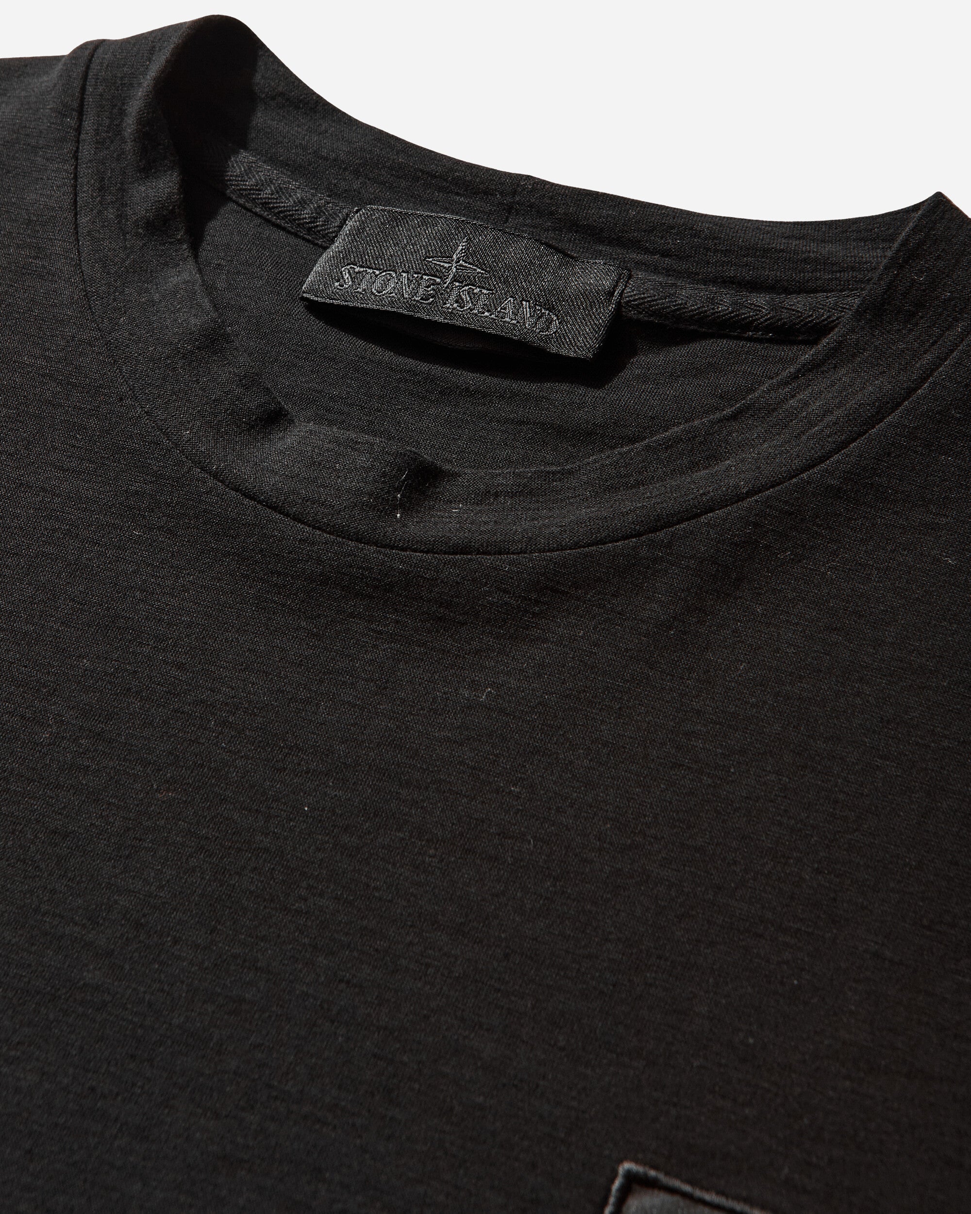 Mens Ghost Organic Cotton Jersey Crepe T-Shirt Black Stone island – Гарантія оригінальності – збільшений вид