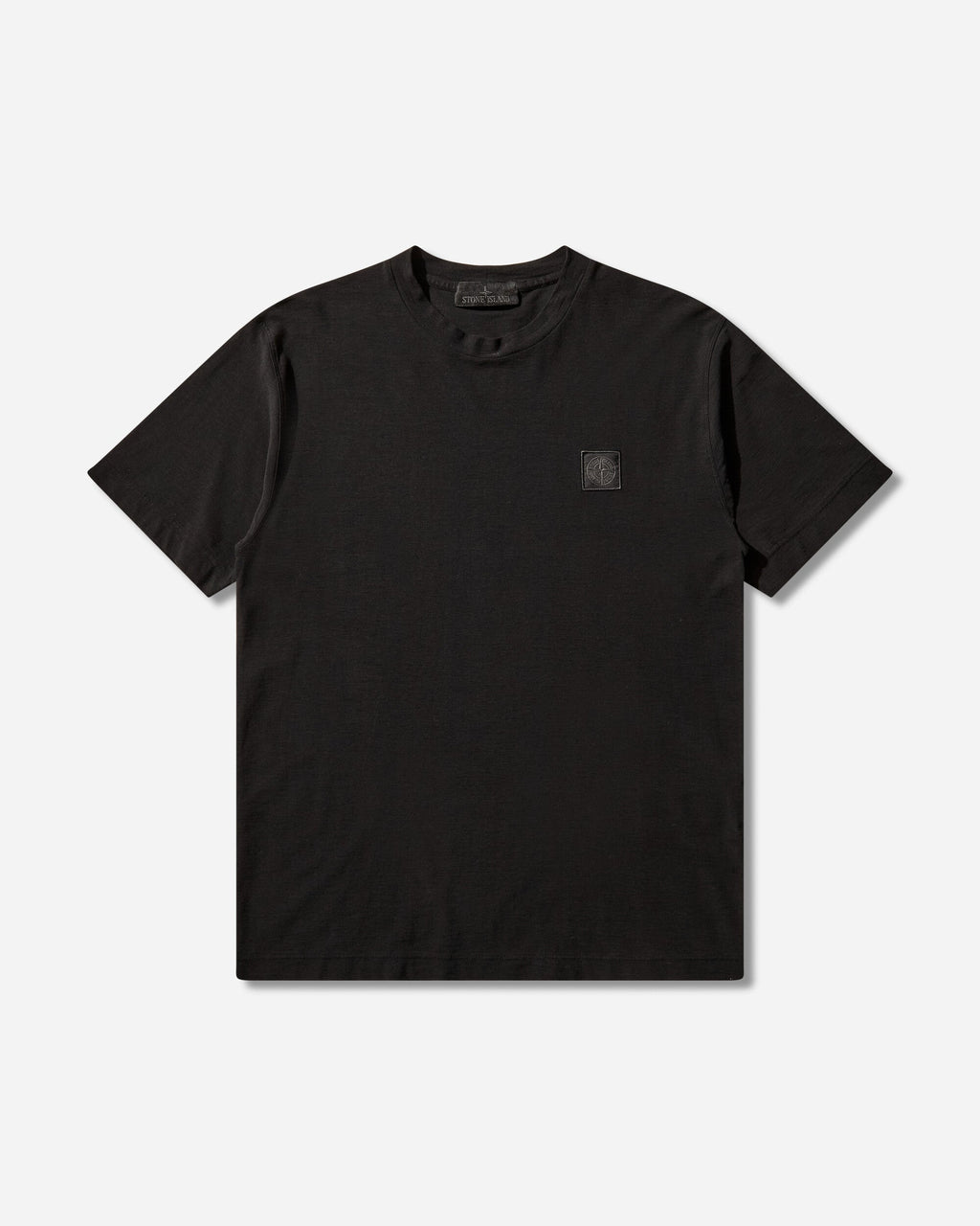 Mens Ghost Organic Cotton Jersey Crepe T-Shirt Black Stone island – Гарантія оригінальності – боковий вид