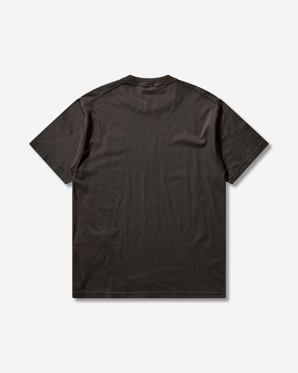 Mens Organic Cotton Jersey Fissato Effect T-Shirt Charcoal Stone island – Гарантія оригінальності – вид ззаду