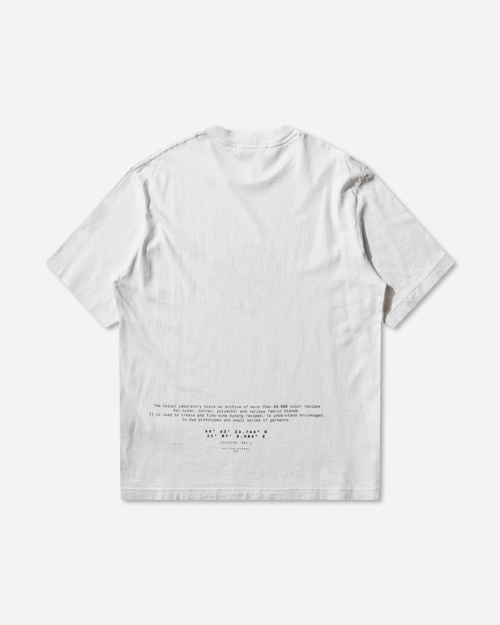 Mens Organic Cotton Jersey T-Shirt White Stone island оригінал – Купити в Україні – вид ззаду