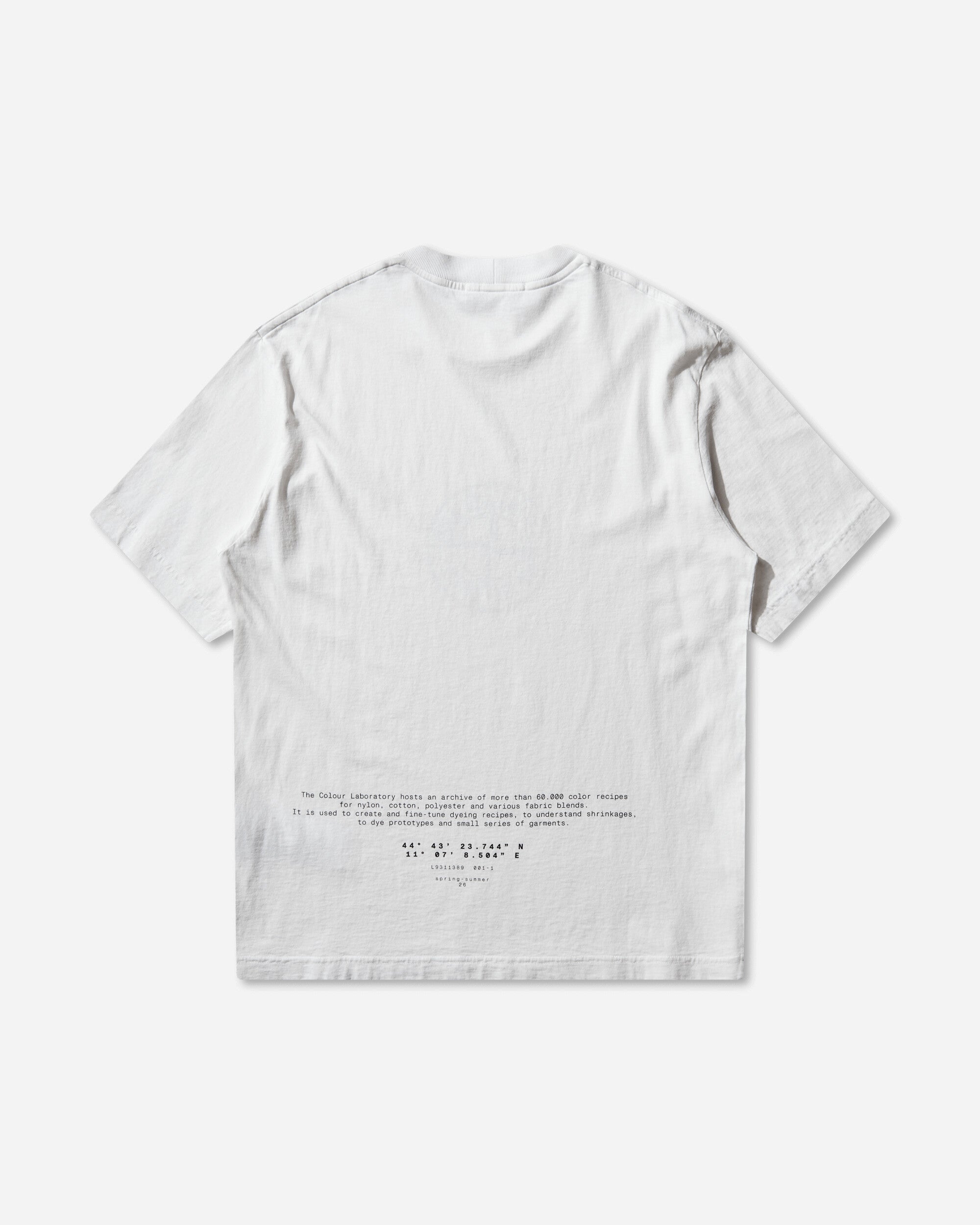 Mens Organic Cotton Jersey T-Shirt White Stone island оригінал – Купити в Україні – вид ззаду