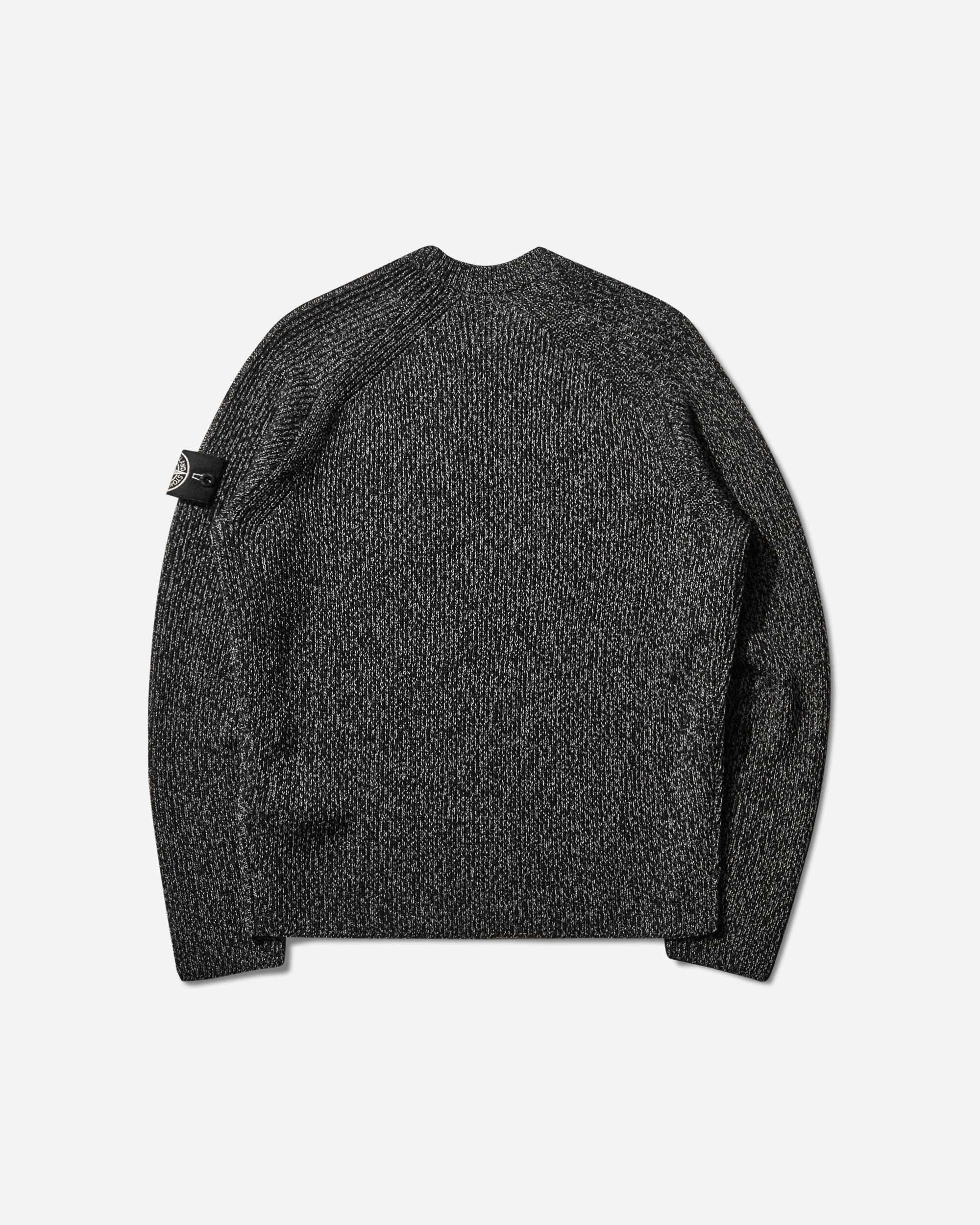 Men's Knit Reflective Sweater Black - STONE ISLAND