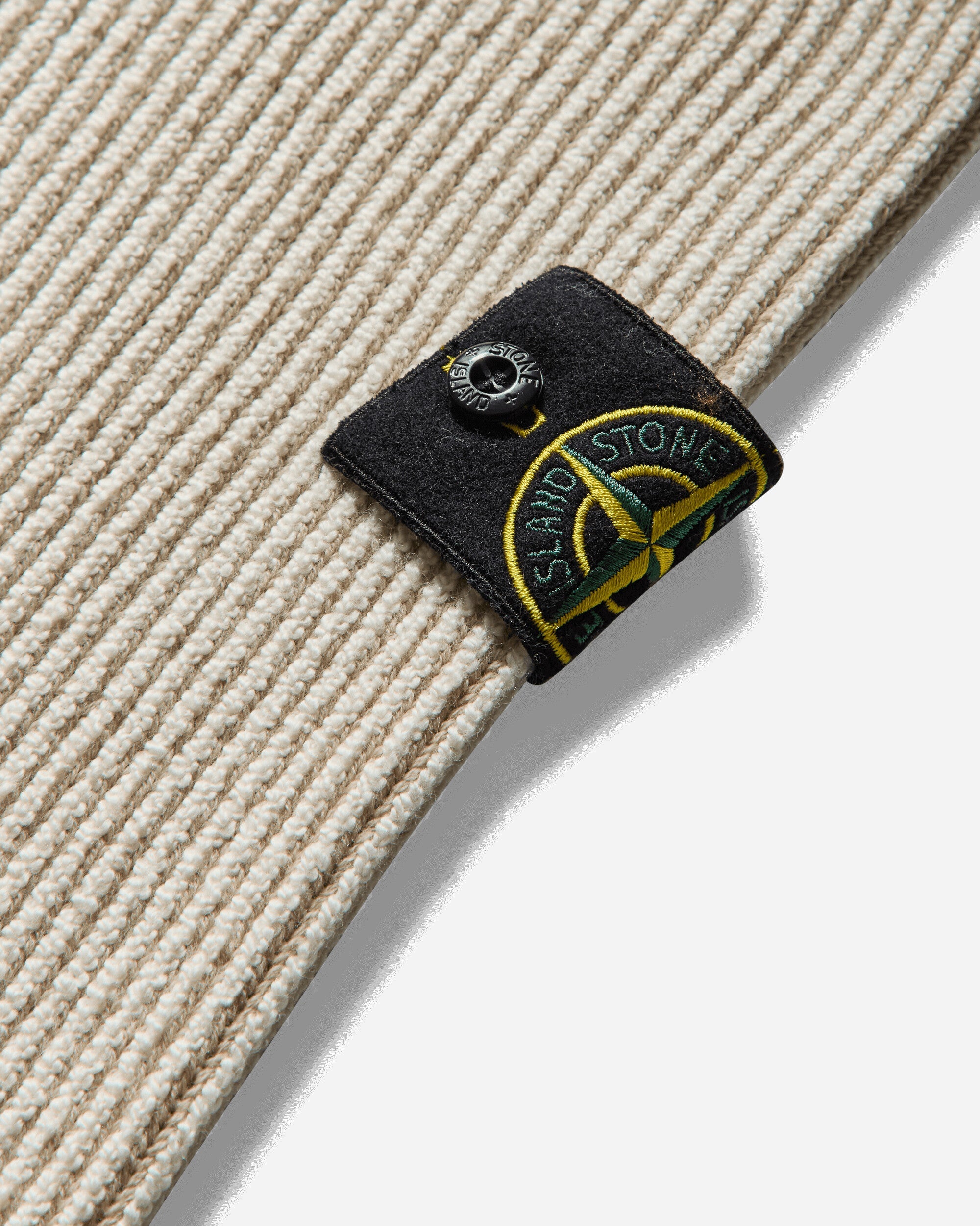 Men's Vanisè Wool Crewneck Sweater Ivory - STONE ISLAND