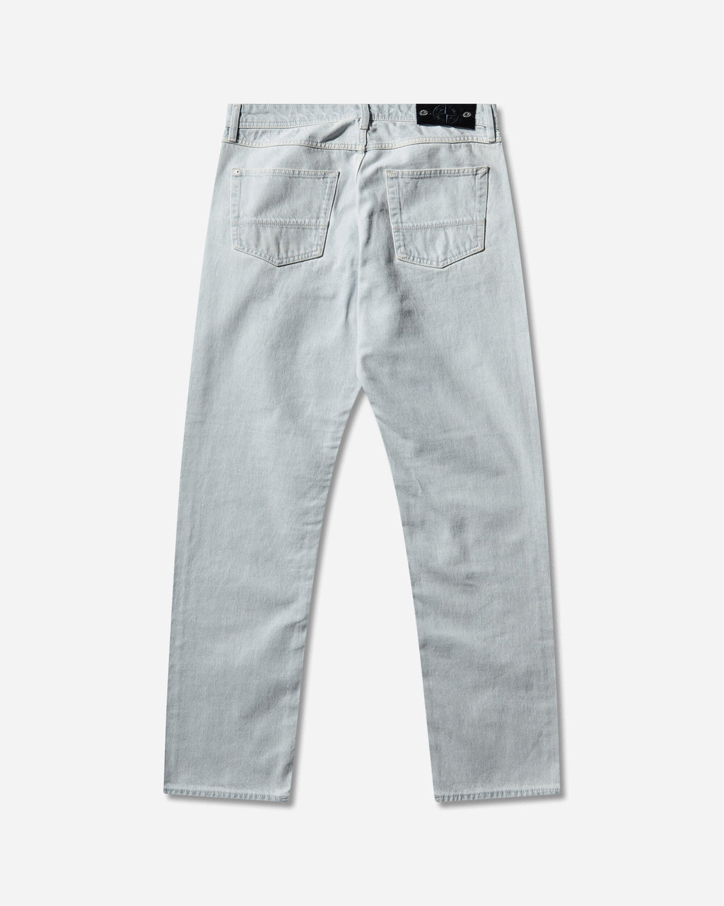 Mens Indigo Denim-Ultra Bleached Regular Fit Jeans Blue Extra Bleach Stone island – Гарантія оригінальності – вид ззаду
