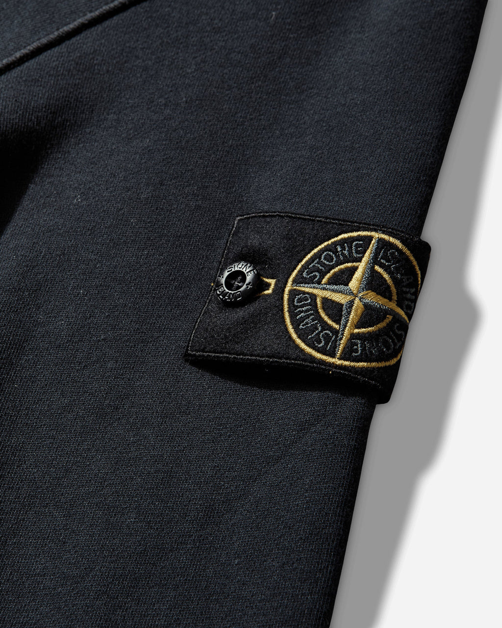 Mens Organic Cotton Fleece Zip Hoodie Navy Blue Stone island – Гарантія оригінальності – збільшений вид