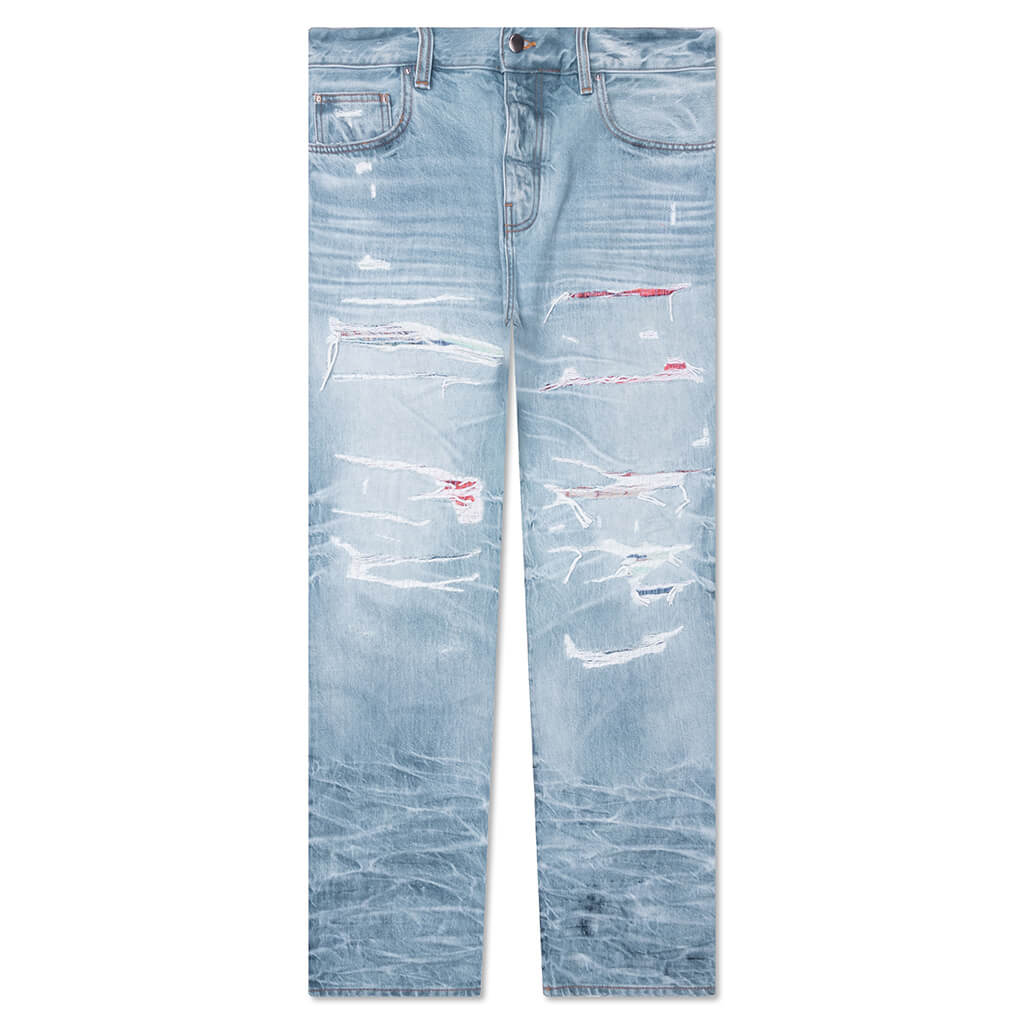 Straight Fit Aloha Patch Jean Amiri оригінал – Купити в Україні – боковий вид