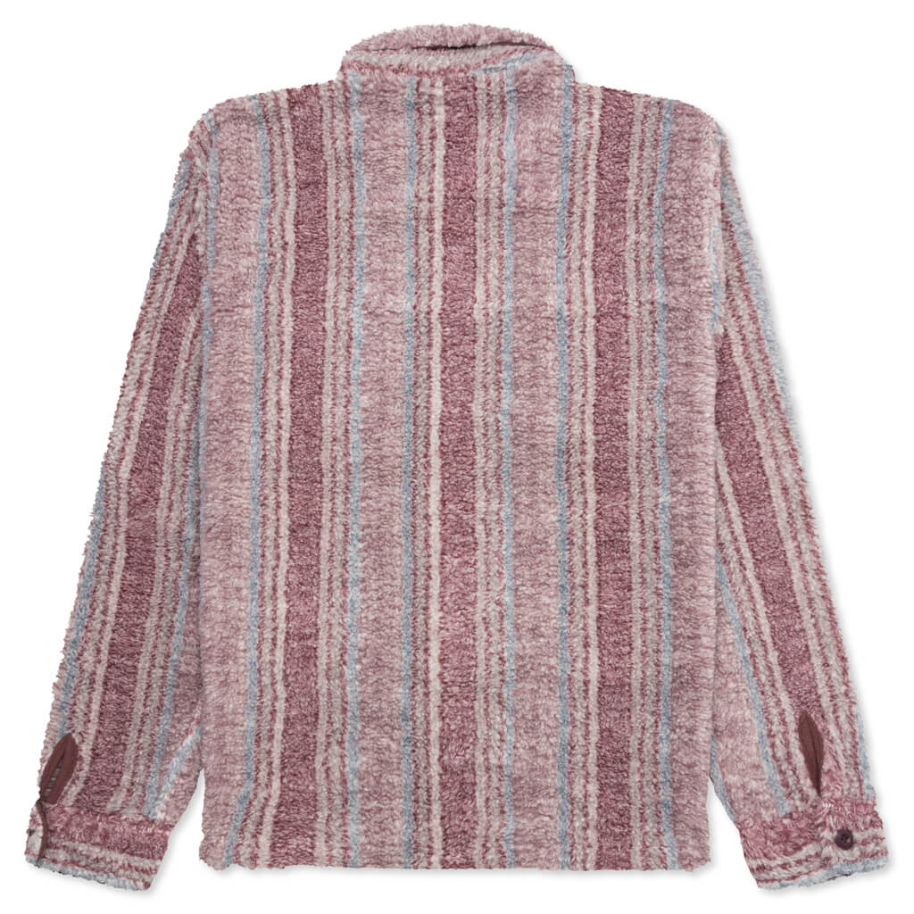 Stripe Sherpa Shirt Stussy – Гарантія оригінальності – вид ззаду