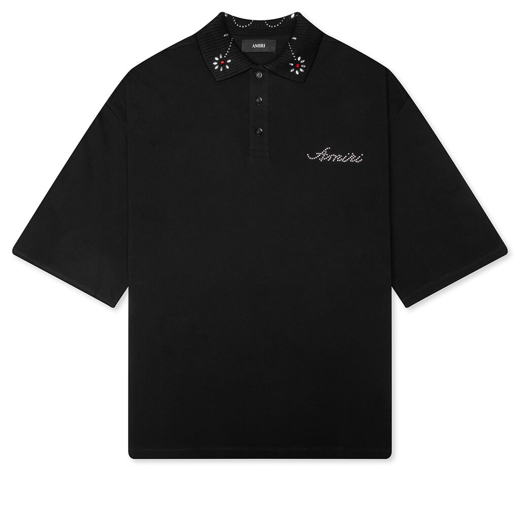 Оригінальна Stud Collar Oversized Polo Amiri – боковий вид