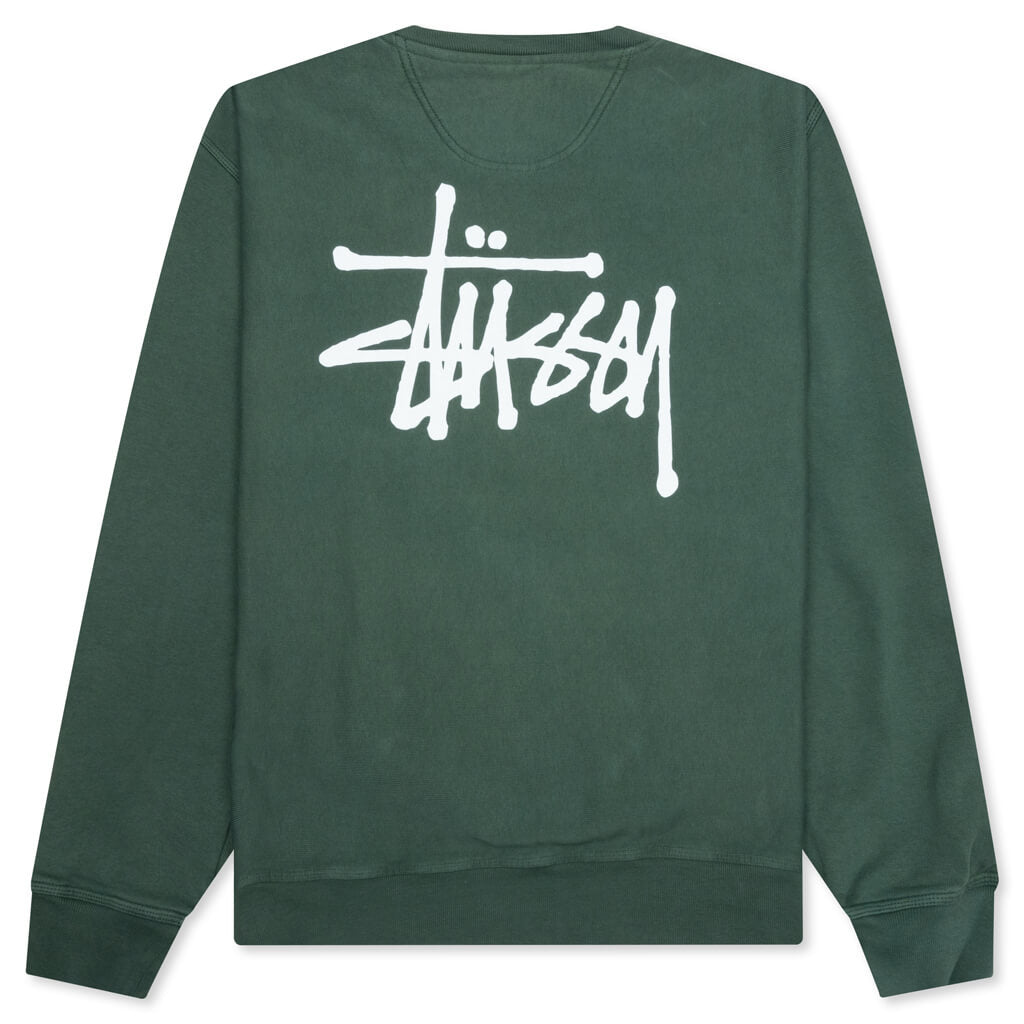 Basic Stussy Pigment Dyed Crew Stussy – Гарантія оригінальності – вид ззаду